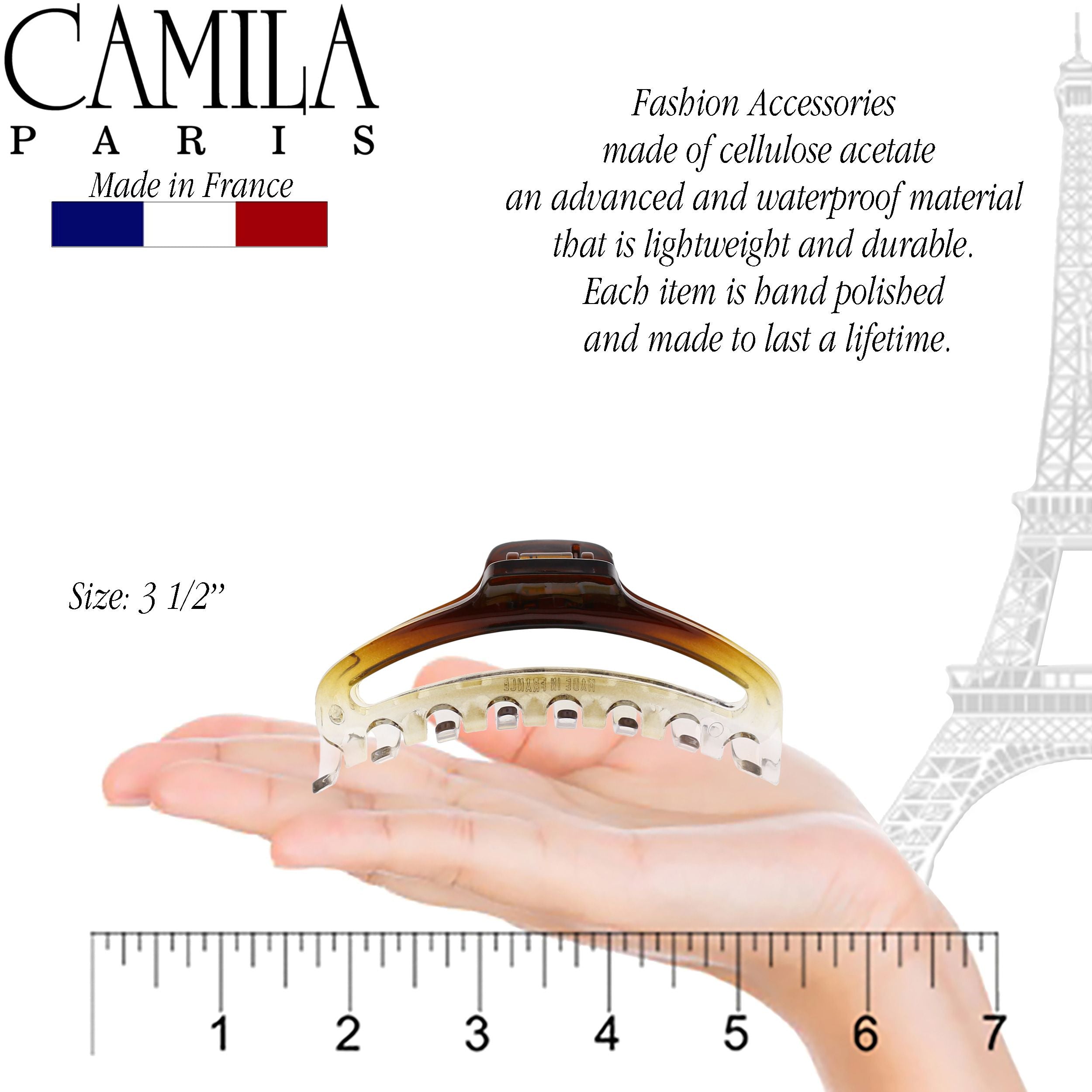 Camila Paris Hair Clips Curved Cutout