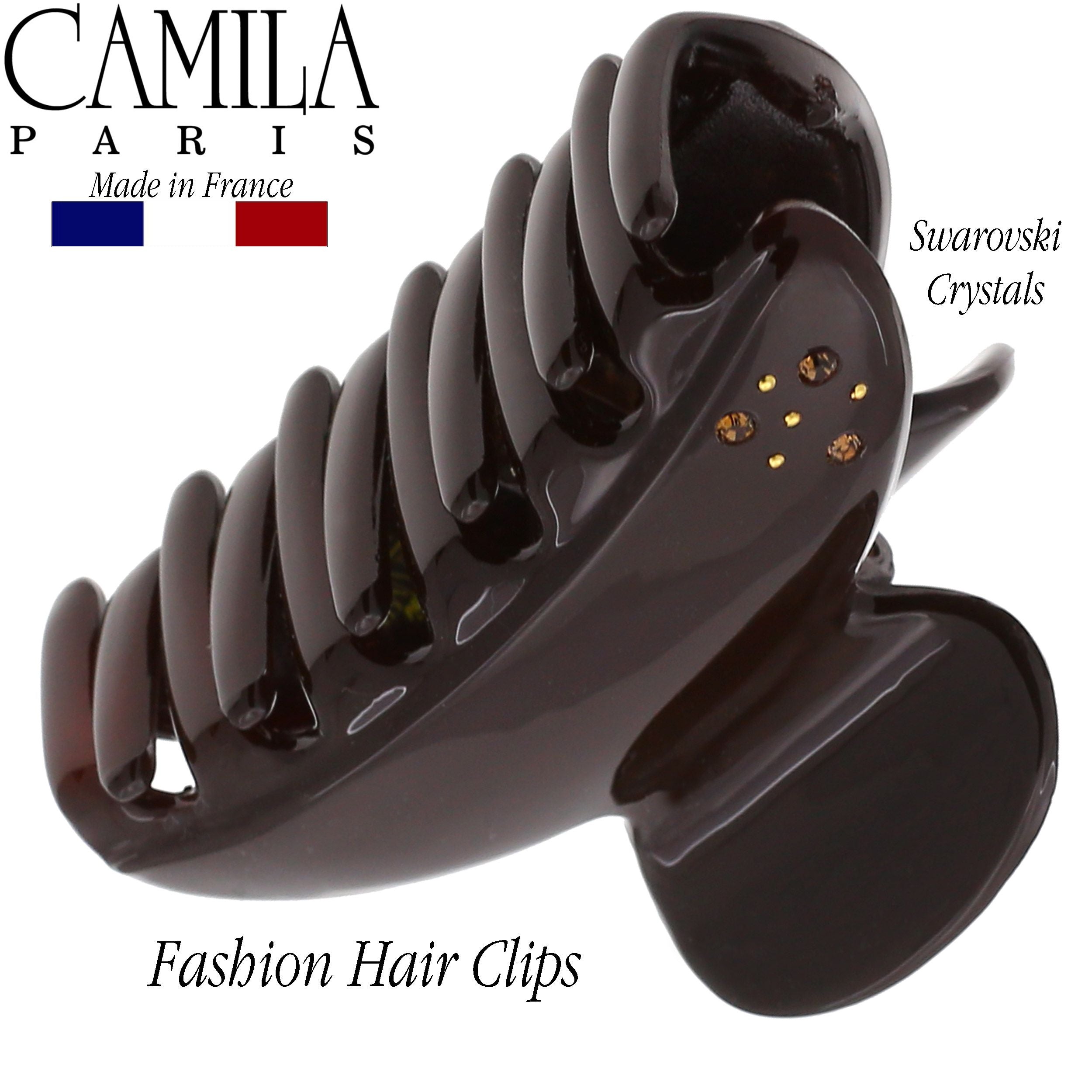 Camila Paris Hair Clips Cheeky with Swarovski Crystals