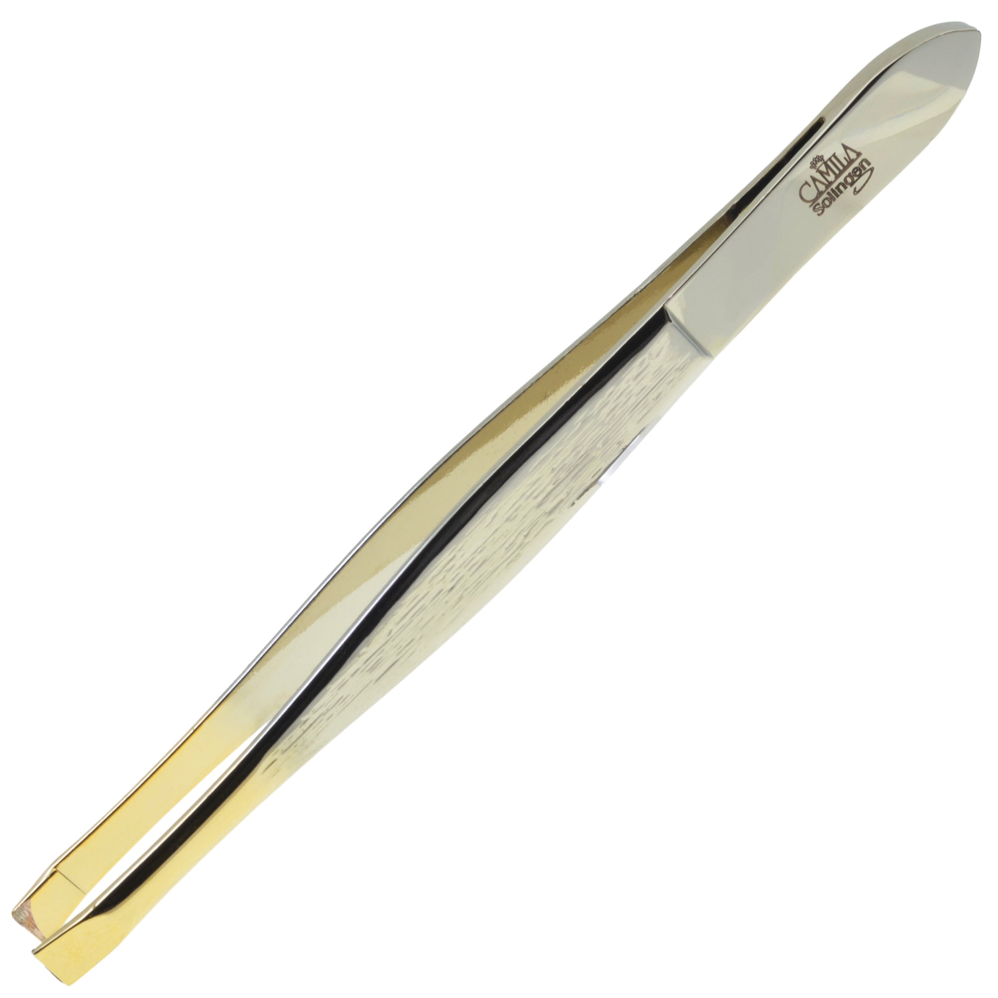 3.5" Gold Plated Straight Tip Tweezers
