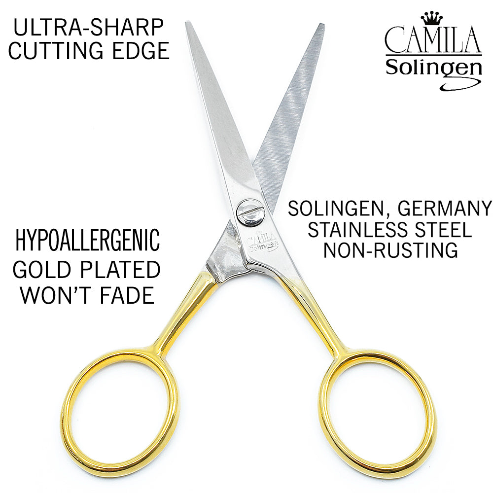 Camila Solingen CS45 4 1/2" Professional Barber Shears. Hypoallergenic