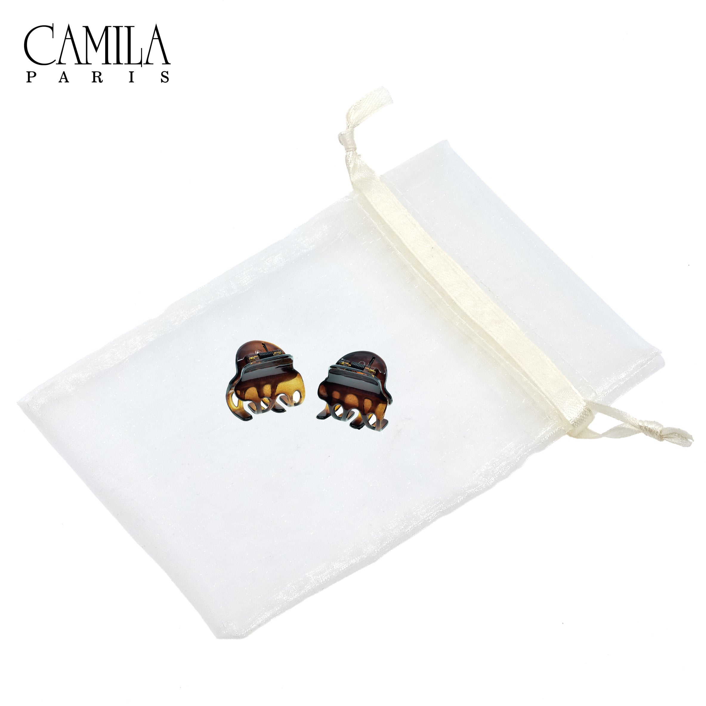 Camila Paris Cutout Teeth Hair Clip Pair