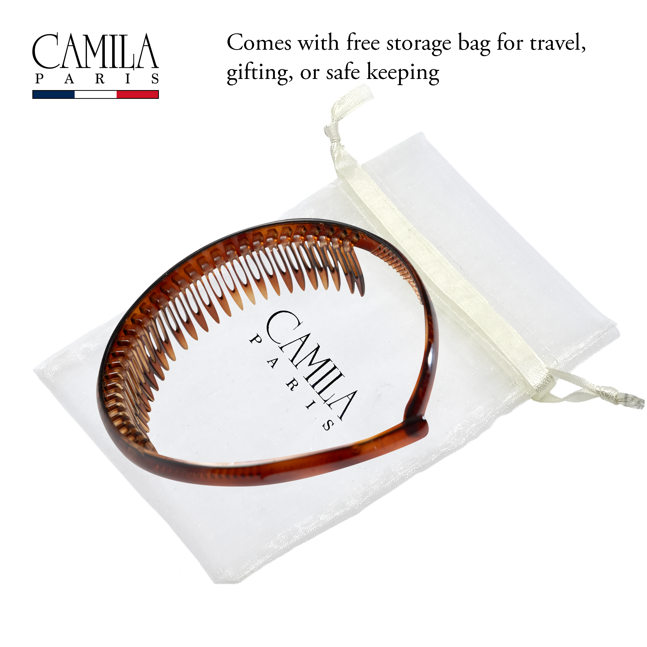 Camila Paris Headband Tooth Comb Flexible
