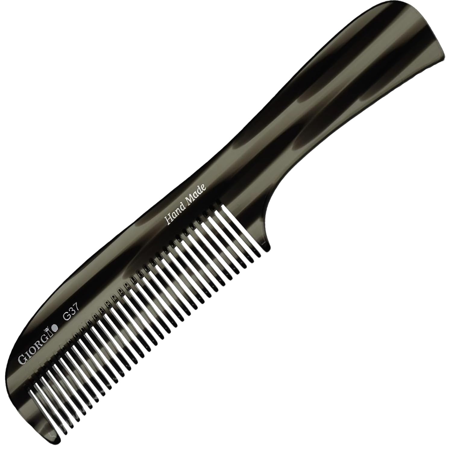 7.75" Handmade Wide Tooth Detangling Comb with Handle