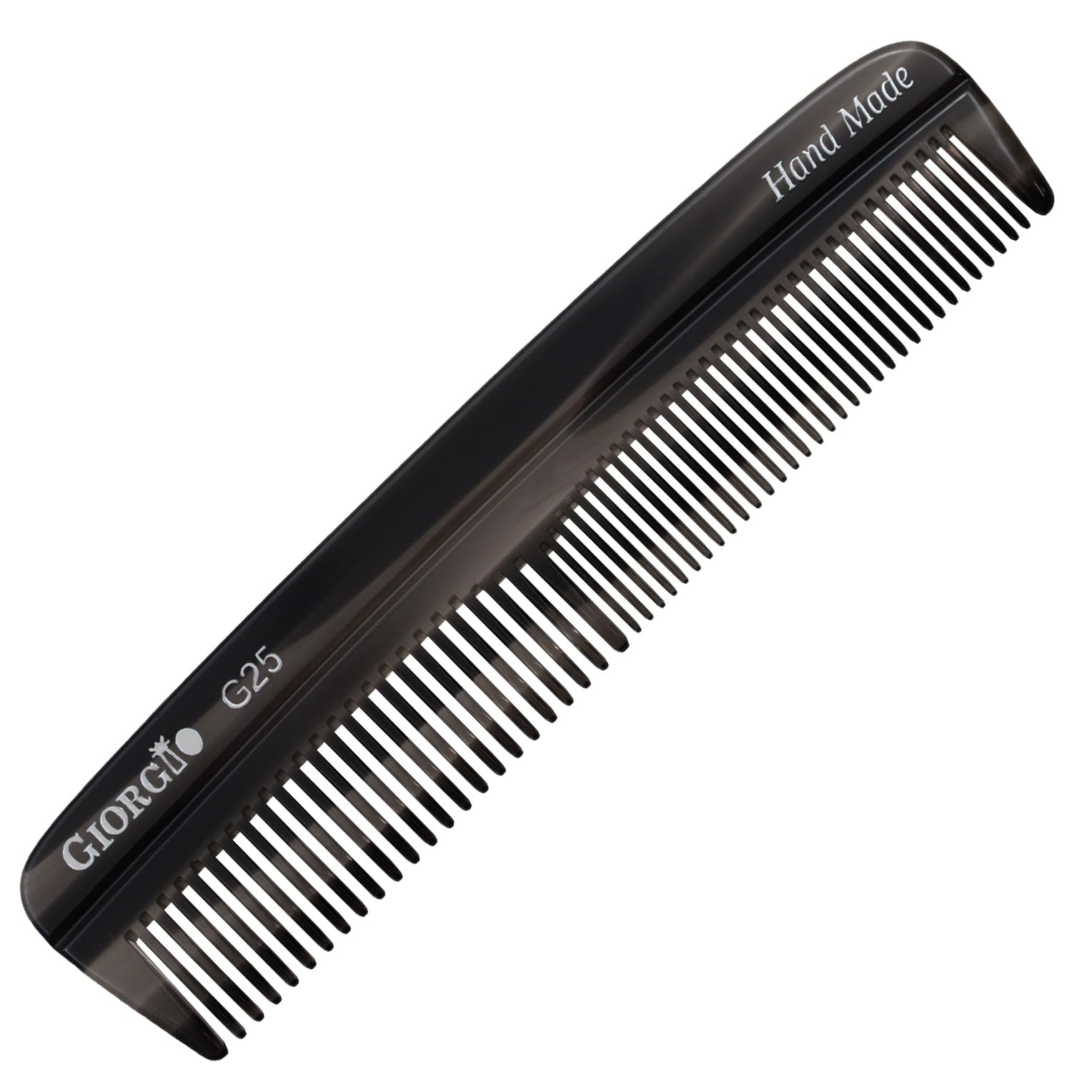 5.1" Handmade Fine and Wide Tooth Pocket Dressing Comb