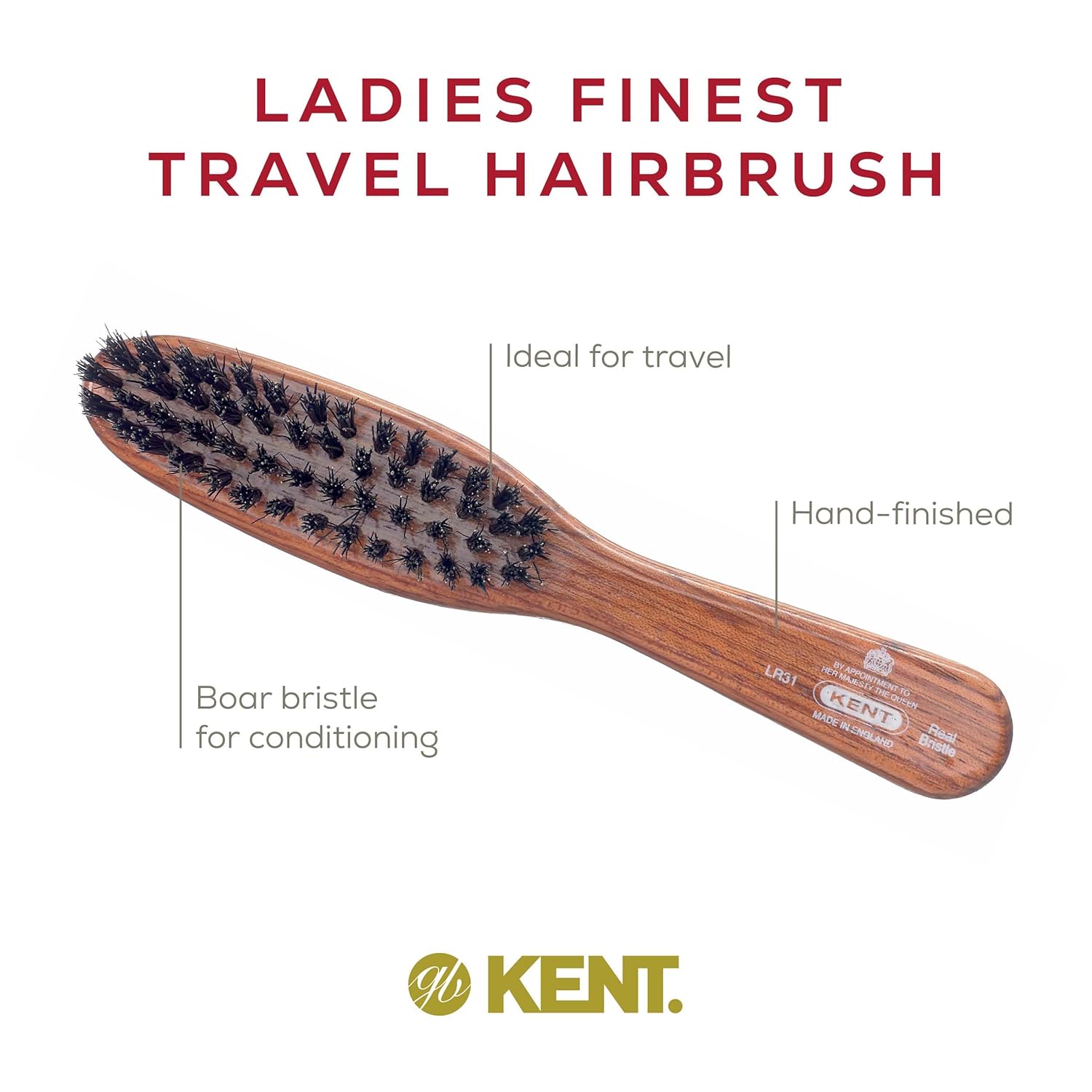 Kent LR31 Handbag Dantawood Brush