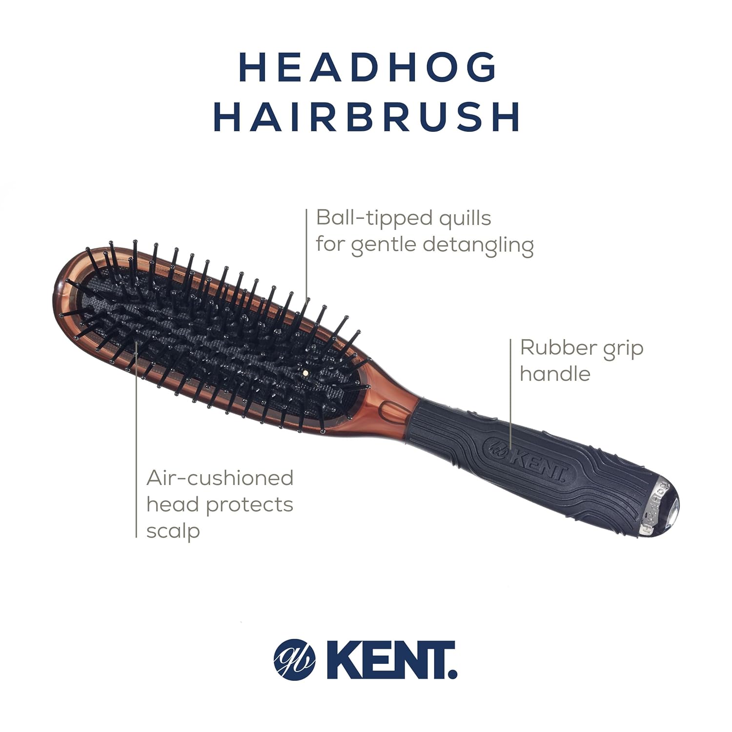 Ball Tipped Pins Narrow Hair Brush