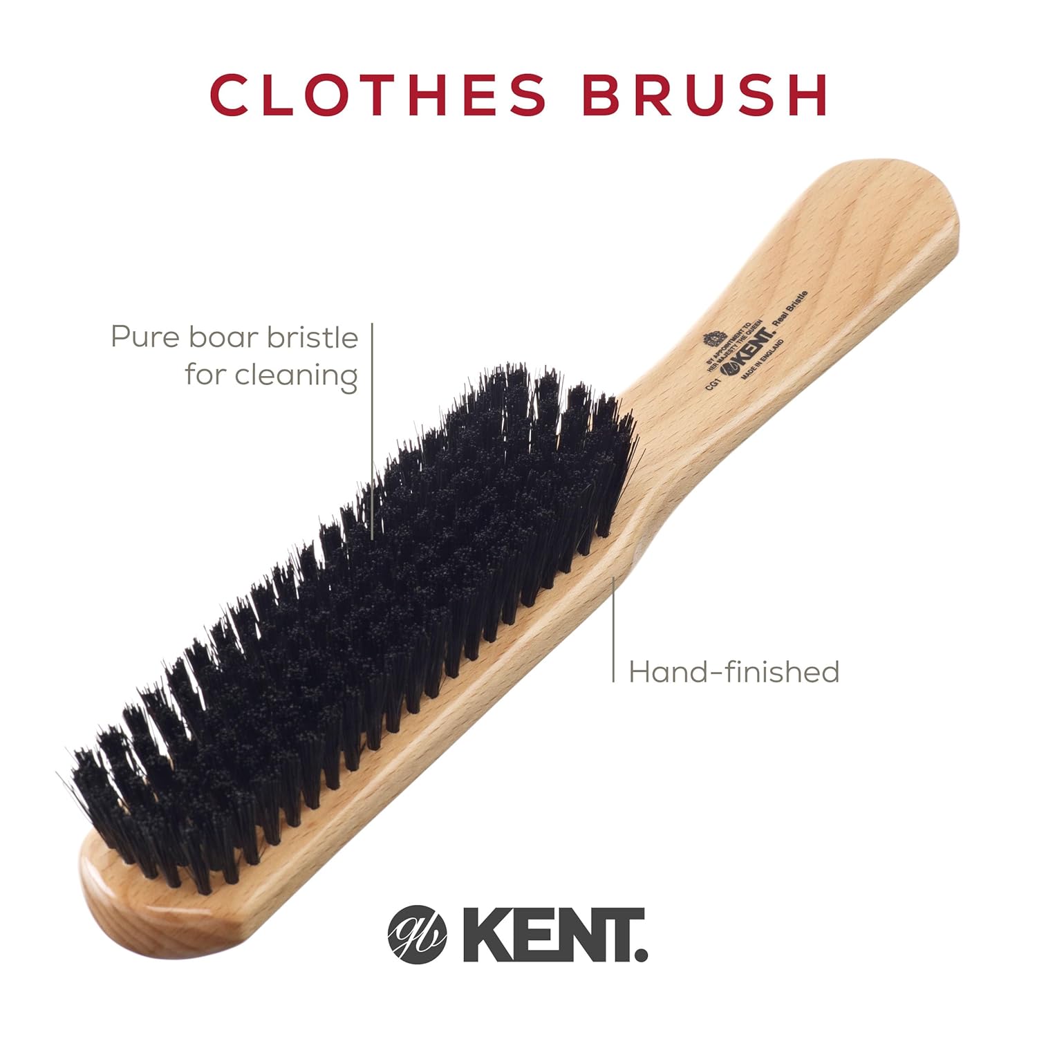 Kent CG1 Handcrafted Clothes Brush Travel