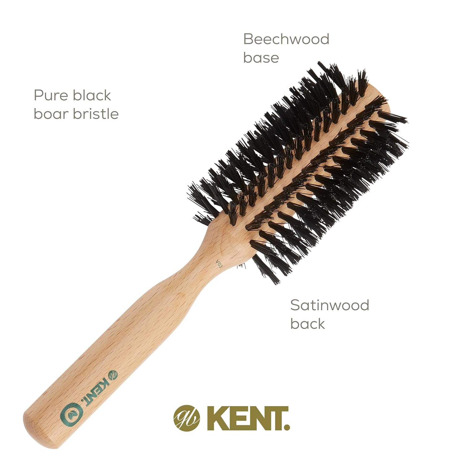 Vegan "Boar" Bristle Round Brush for Curls and Volume