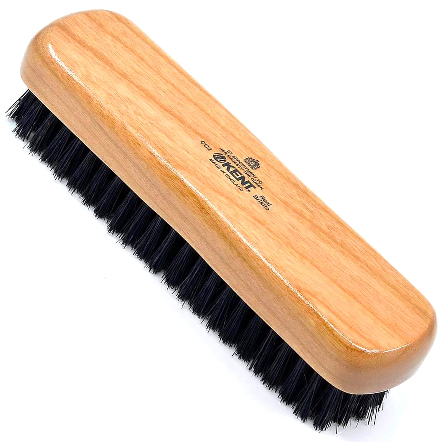 Handmade Black Boar Bristle Cherrywood Clothes Brush
