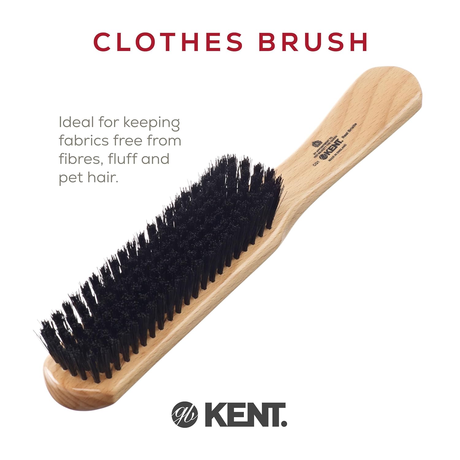 Kent CG1 Handcrafted Clothes Brush Travel