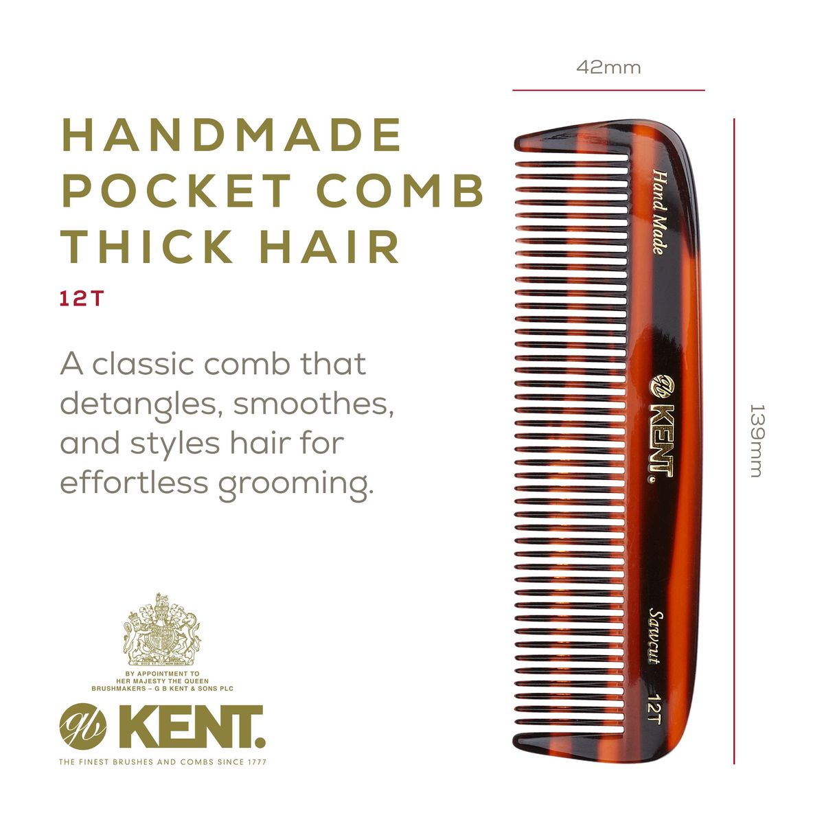 Buy Kent MS23D Finest Men's Military Style Hair Brush - Satin and Beechwood  Travel Size Base, Soft Pure White Natural Boar Bristle Ideal for Fine or  Thinning Hair and Sensitive Scalps Online