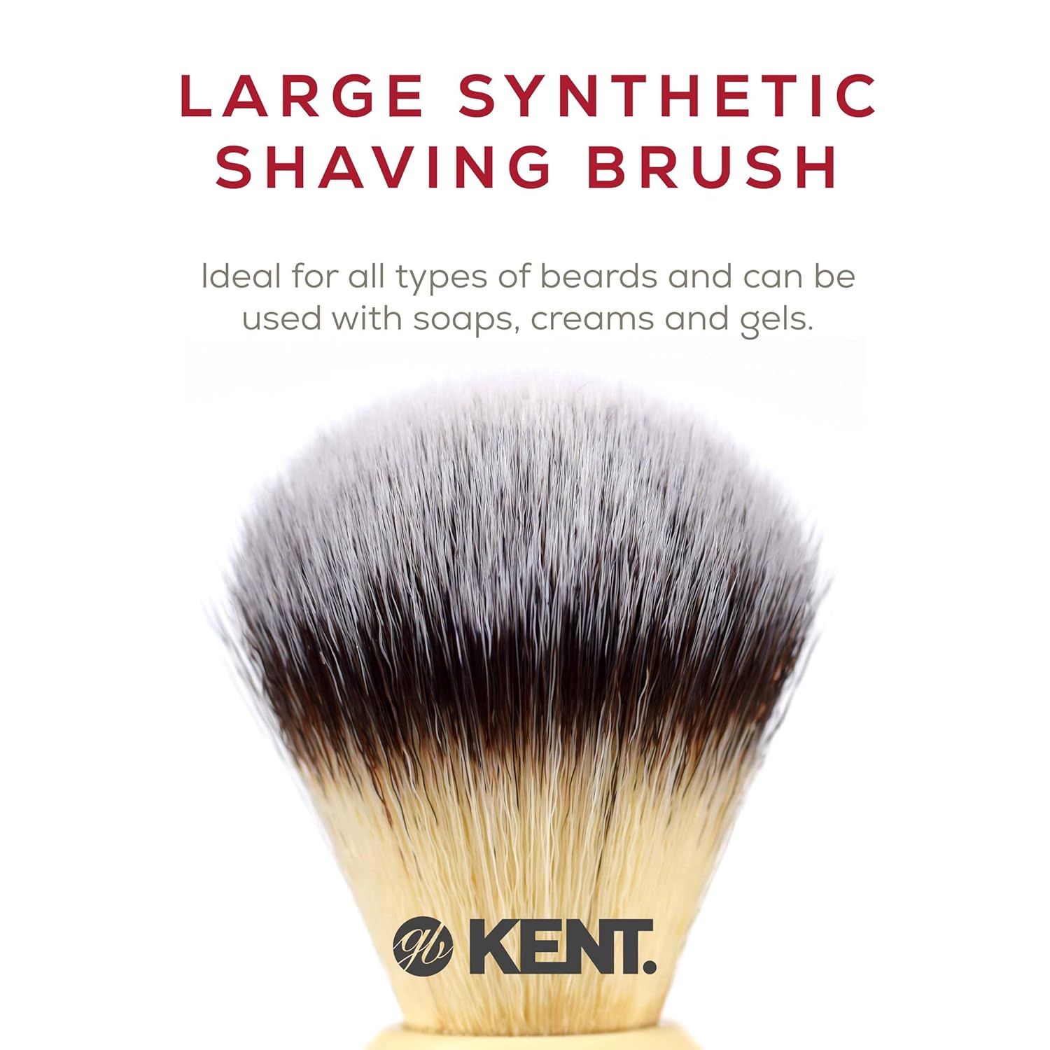 Silvertex Synthetic Bristle Large Shaving Brush - Ivory