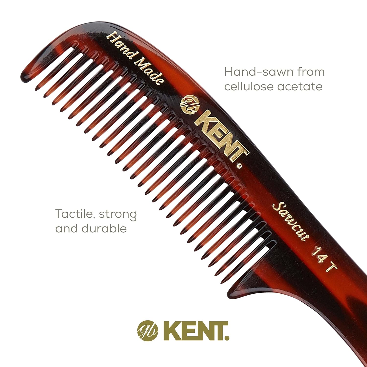 Kent 14T Wide Tooth Handmade Comb