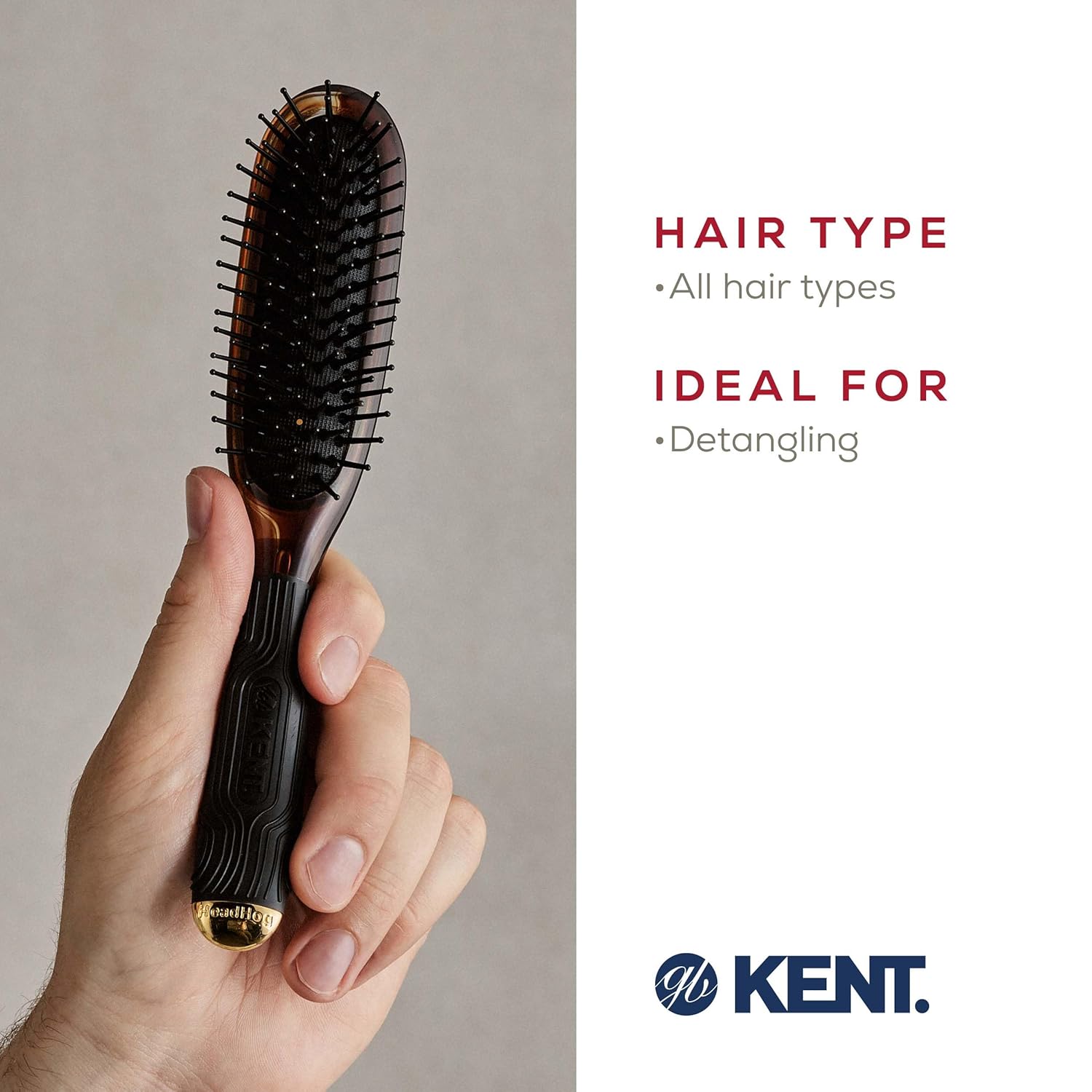 Ball Tipped Pins Narrow Hair Brush