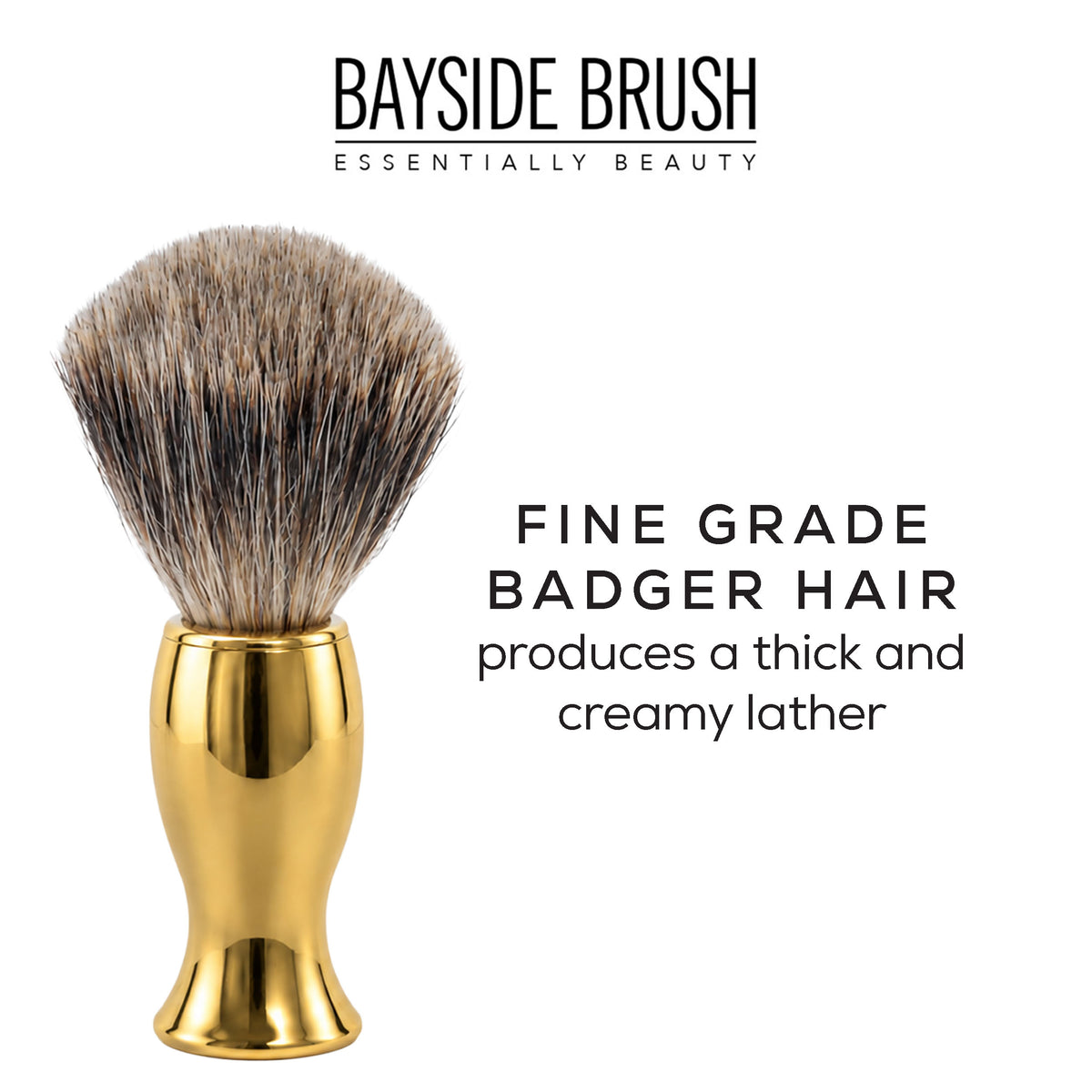 Italian Gold-Plated Chrome Shaving Set & Mach3-Compatible Razor