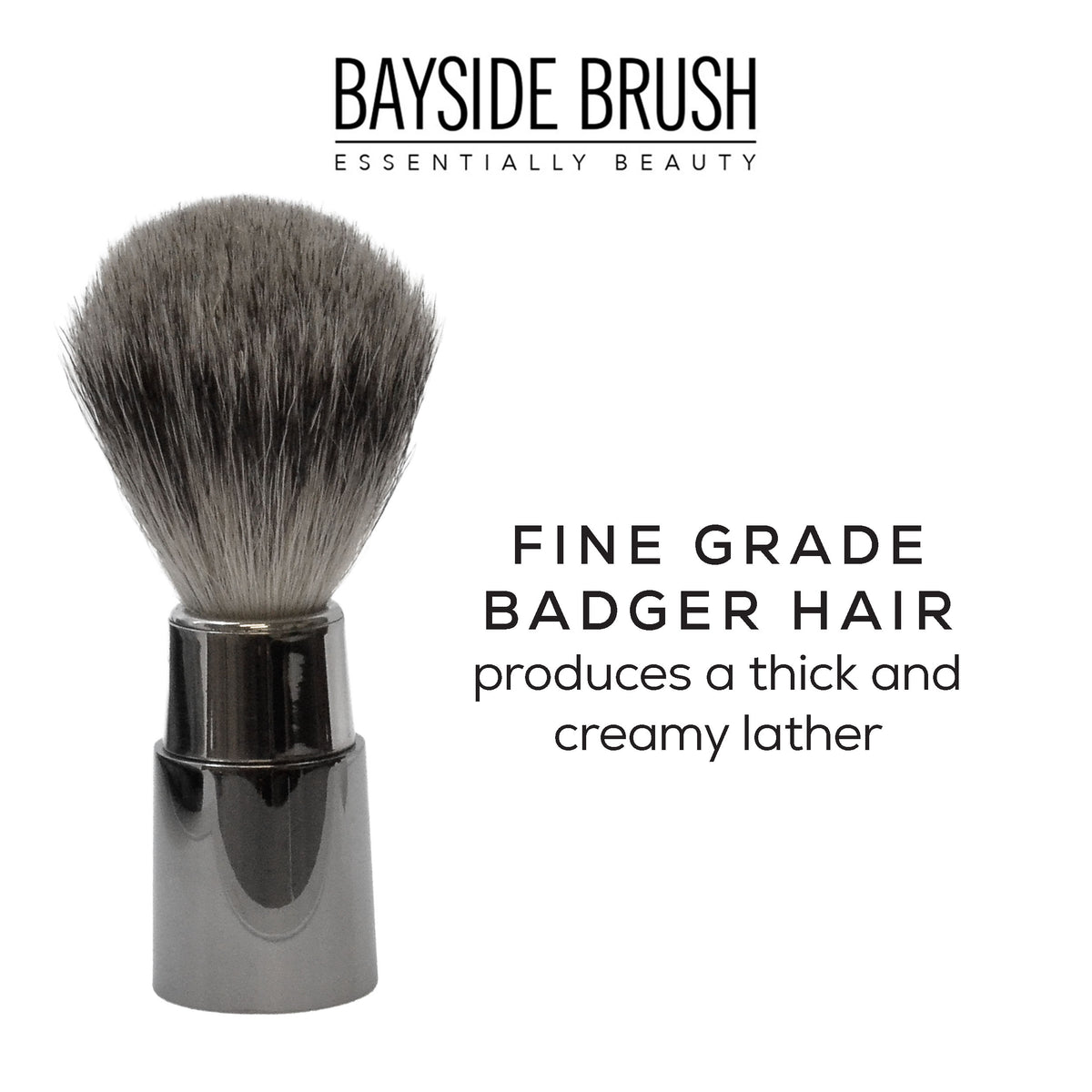 Italian Chrome & Silver 3-Piece Shaving Set