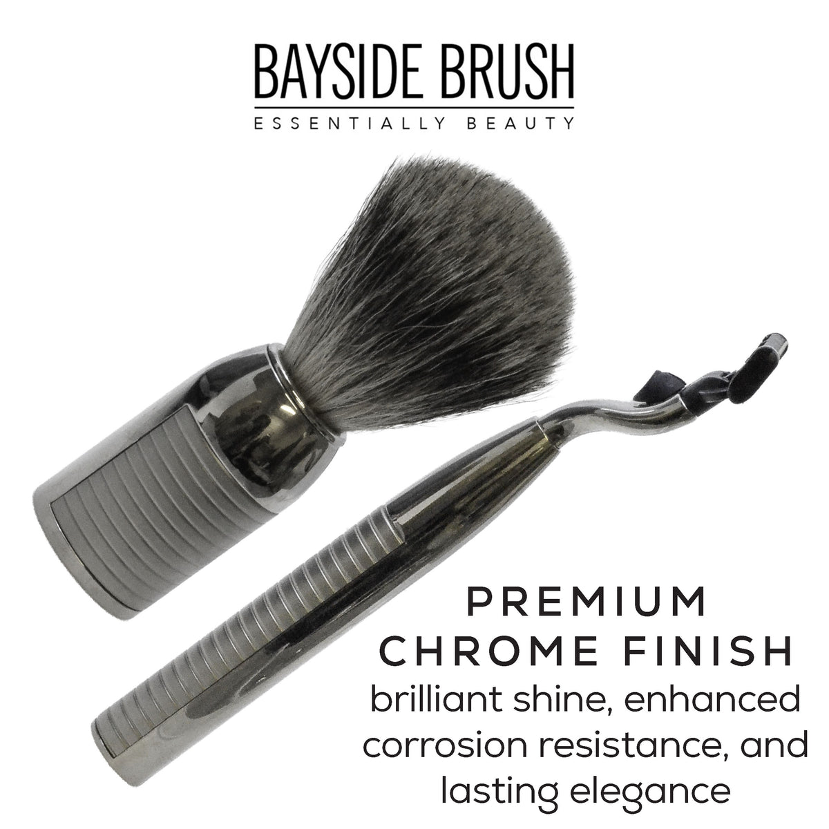 Italian Chrome Shaving Set