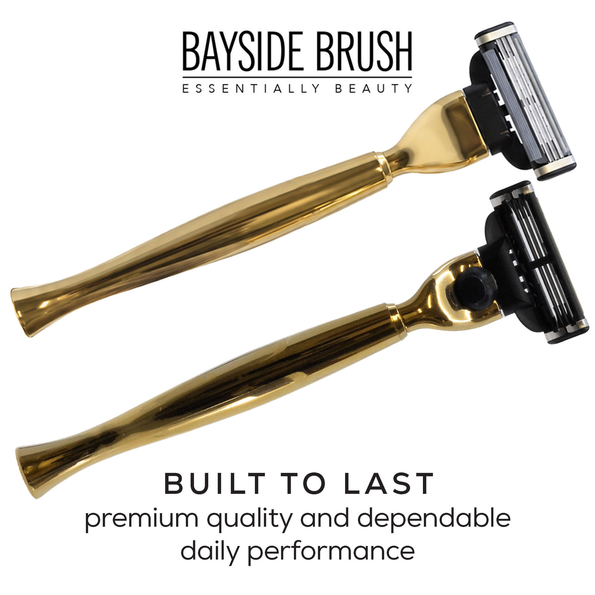 Italian Gold-Plated Chrome Shaving Set & Mach3-Compatible Razor