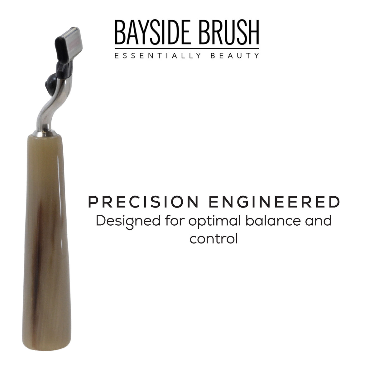 Italian Horn Resin Shaving Set & Mach3-Compatible Razor