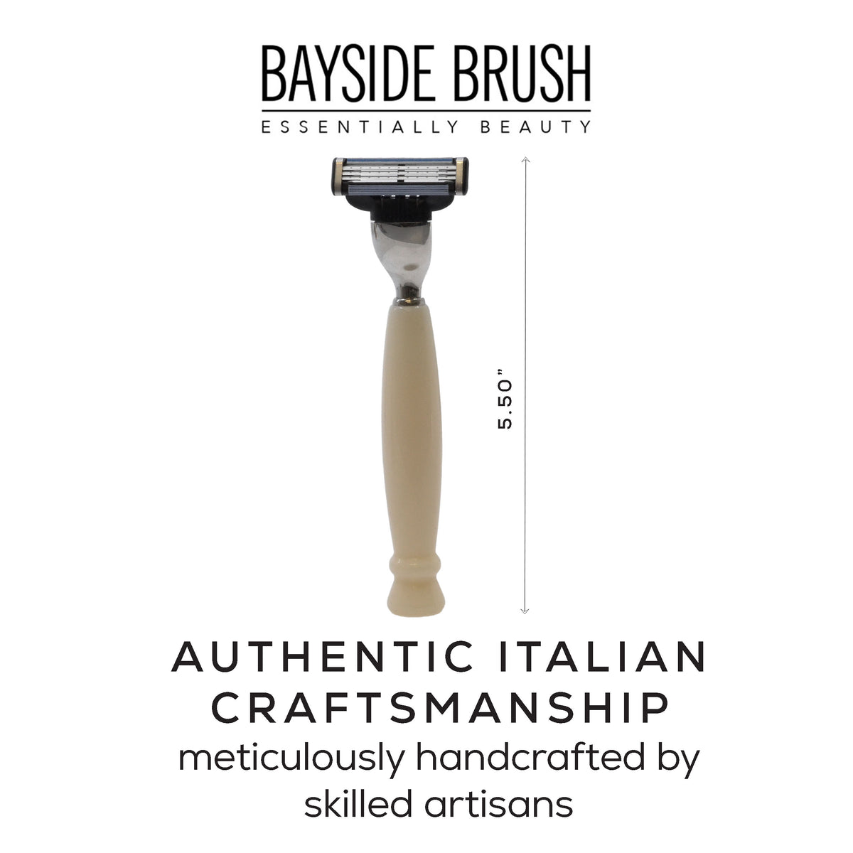Italian Resin Shaving Set & Mach3-Compatible Razor - Demidoff