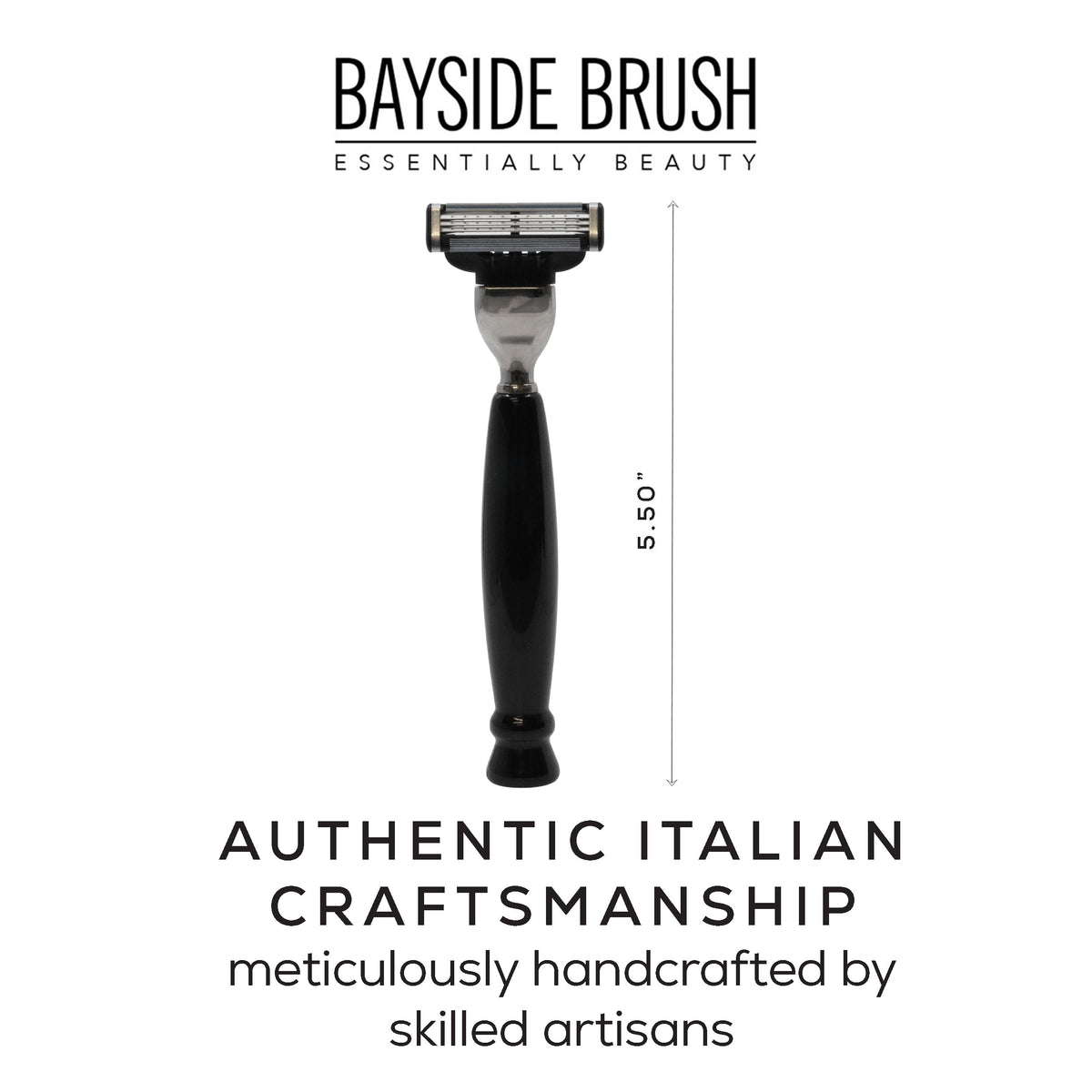 Italian Resin Shaving Set & Mach3-Compatible Razor - Demidoff