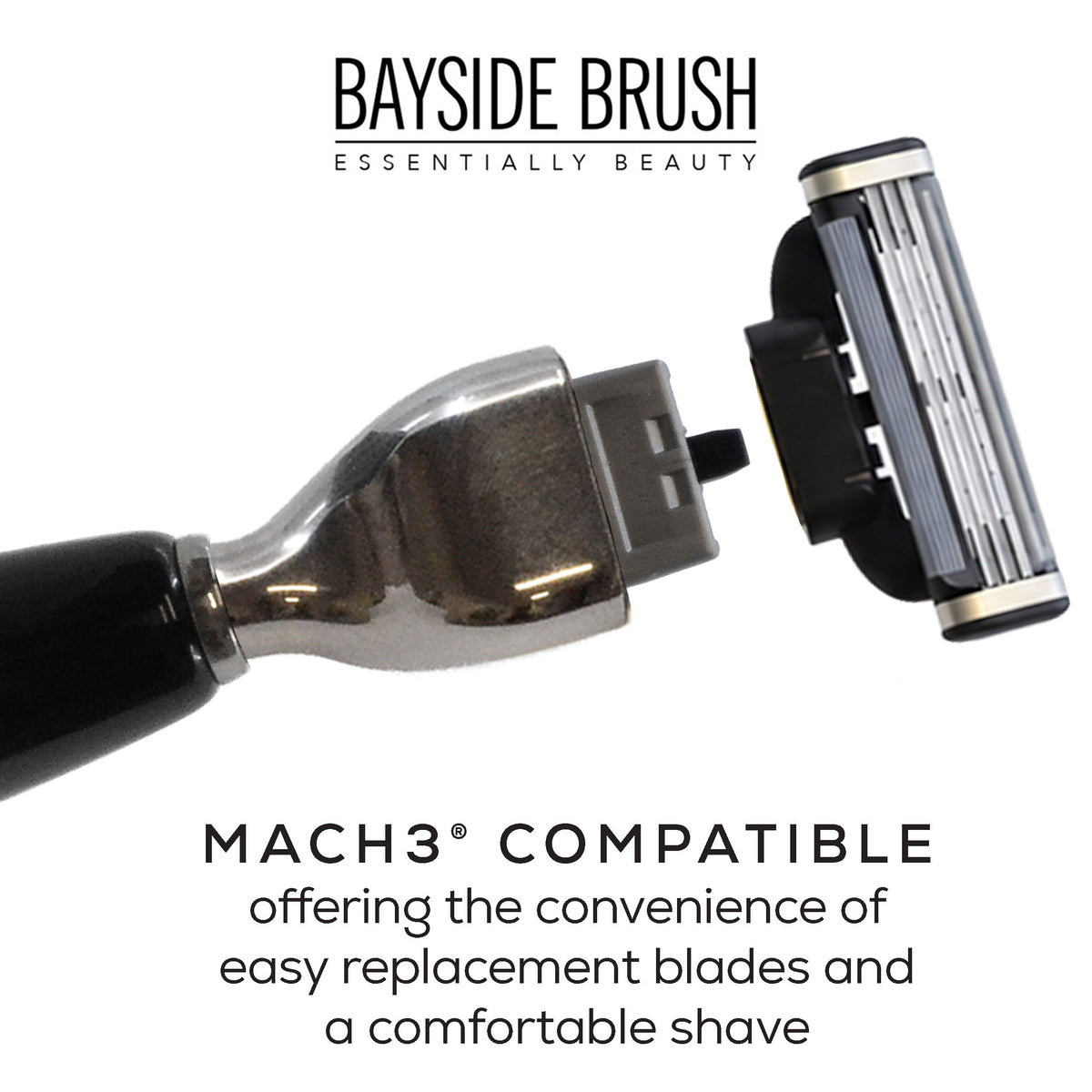 Italian Resin Shaving Set & Mach3-Compatible Razor - Demidoff