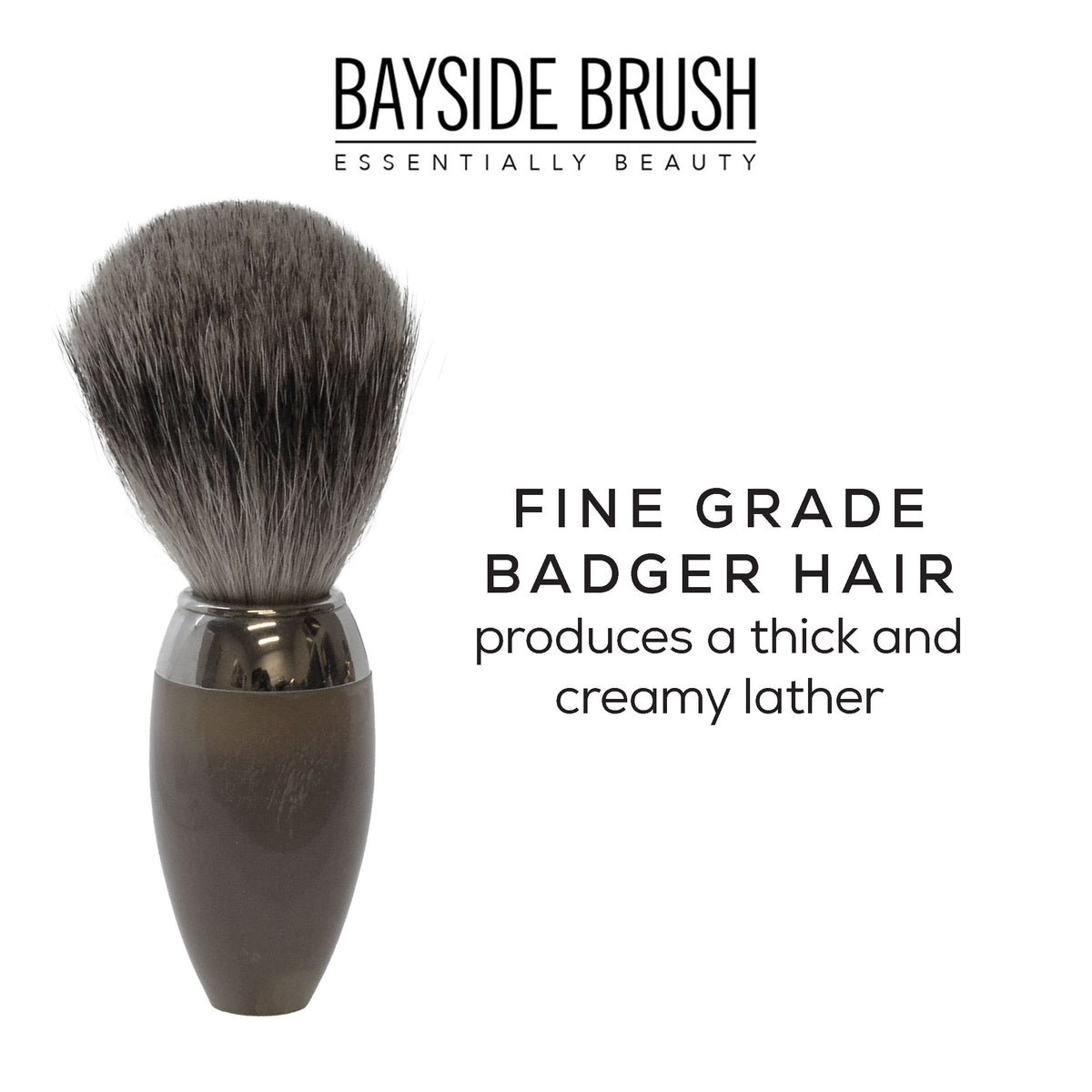 Italian Horn Resin 3-Piece Shaving Set