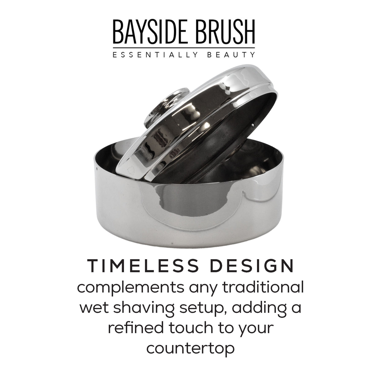 Italian Chrome Shaving Soap Bowl