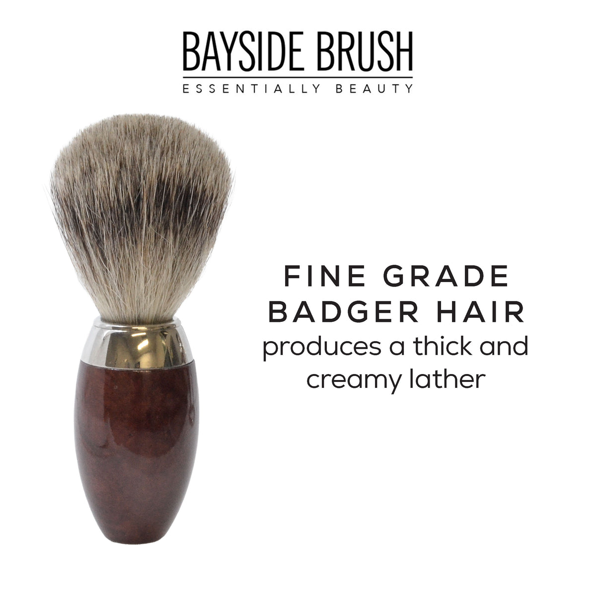 Italian Cherry Wood Resin 3-Piece Shaving Set - Portofino