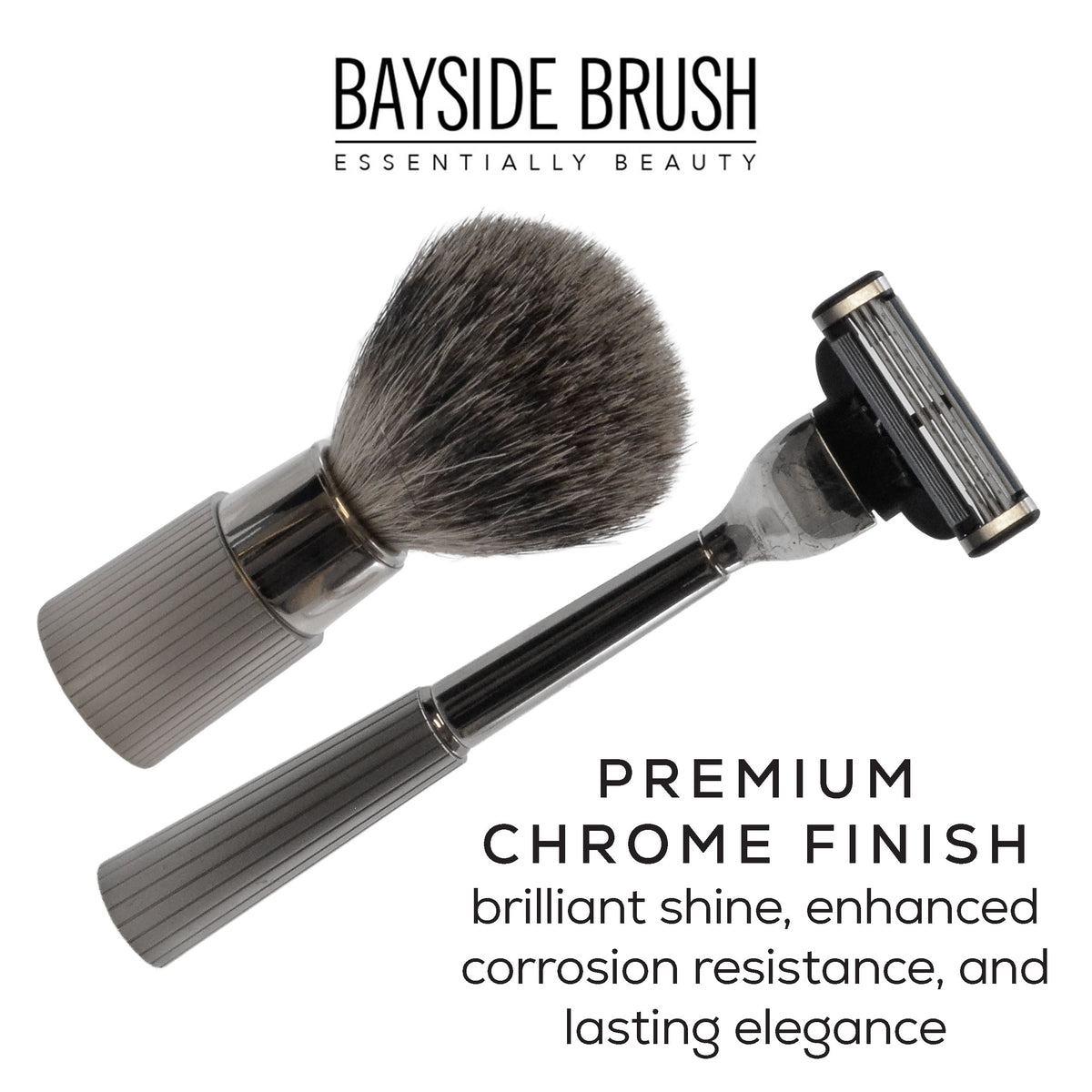 Italian Chrome Shaving Set
