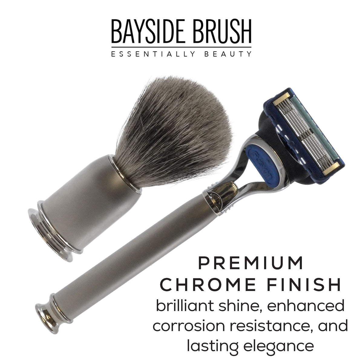 Italian Chrome Shaving Set