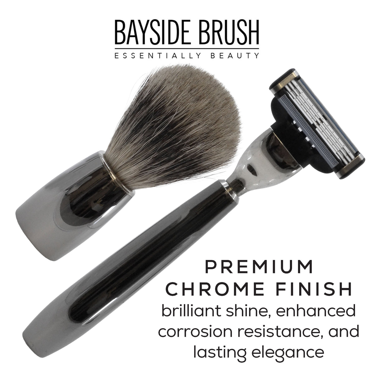 Italian Chrome Shaving Set