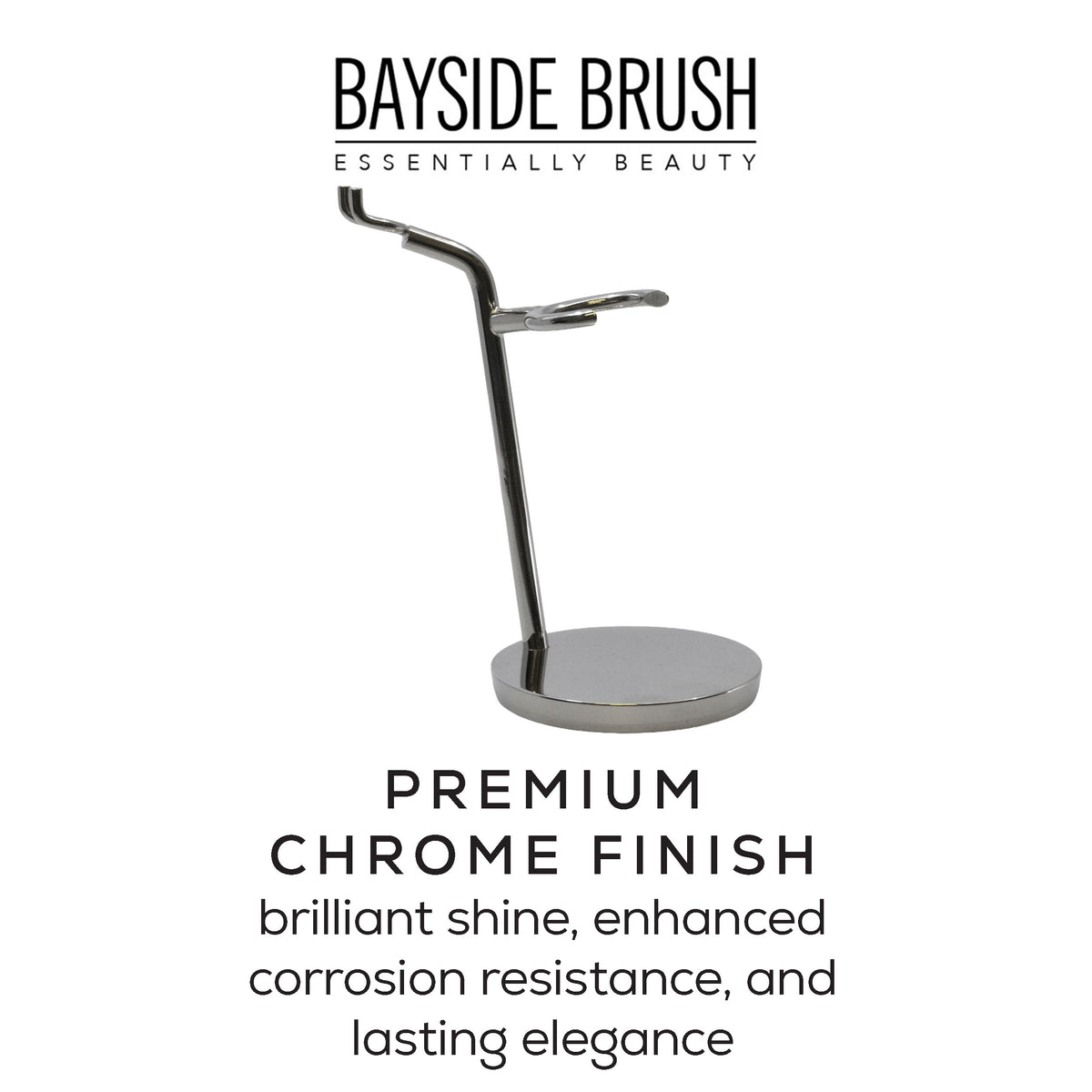 Chrome Razor & Brush Stand