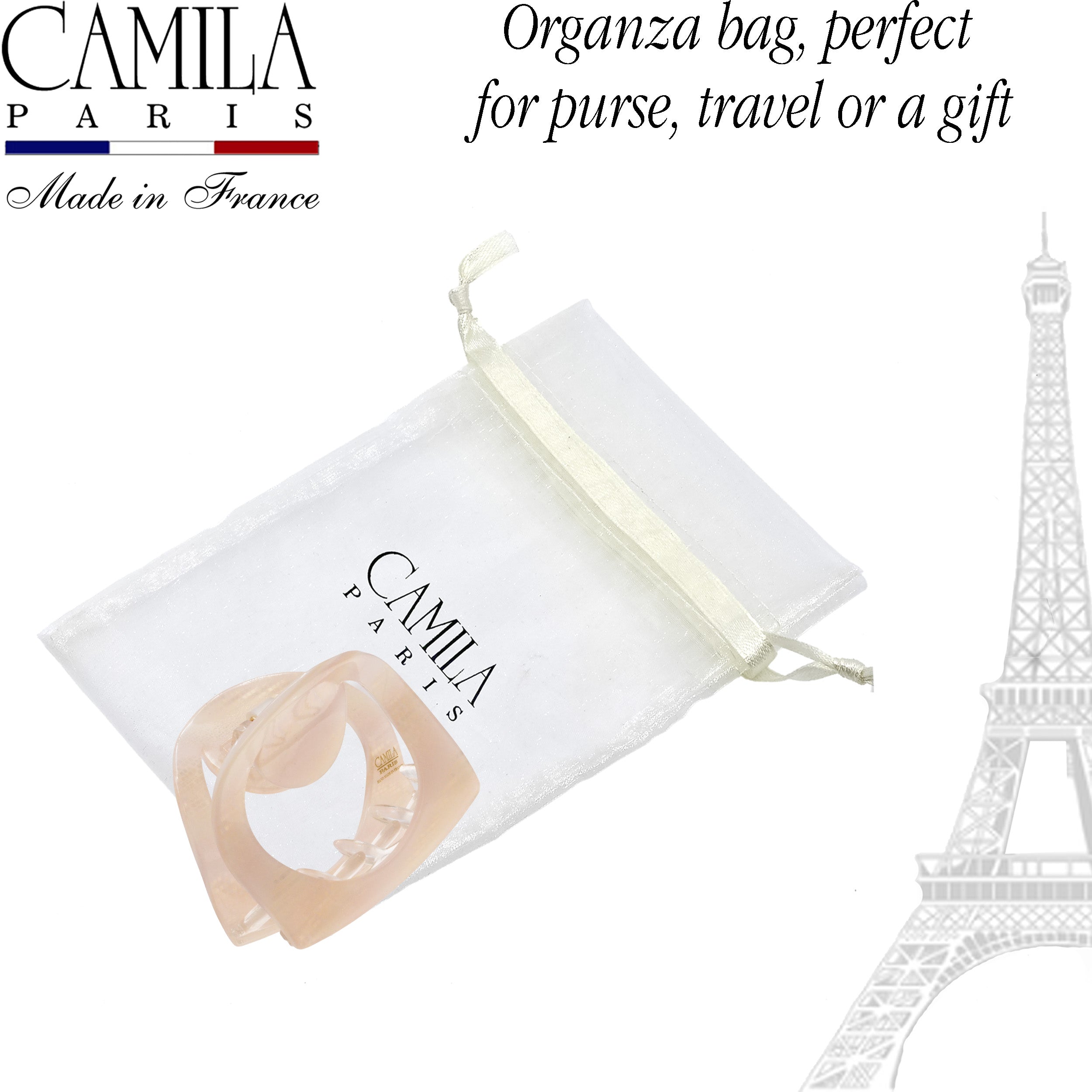 Camila Paris Handmade Medium Spring Cover Flat Tooth Hair Clip