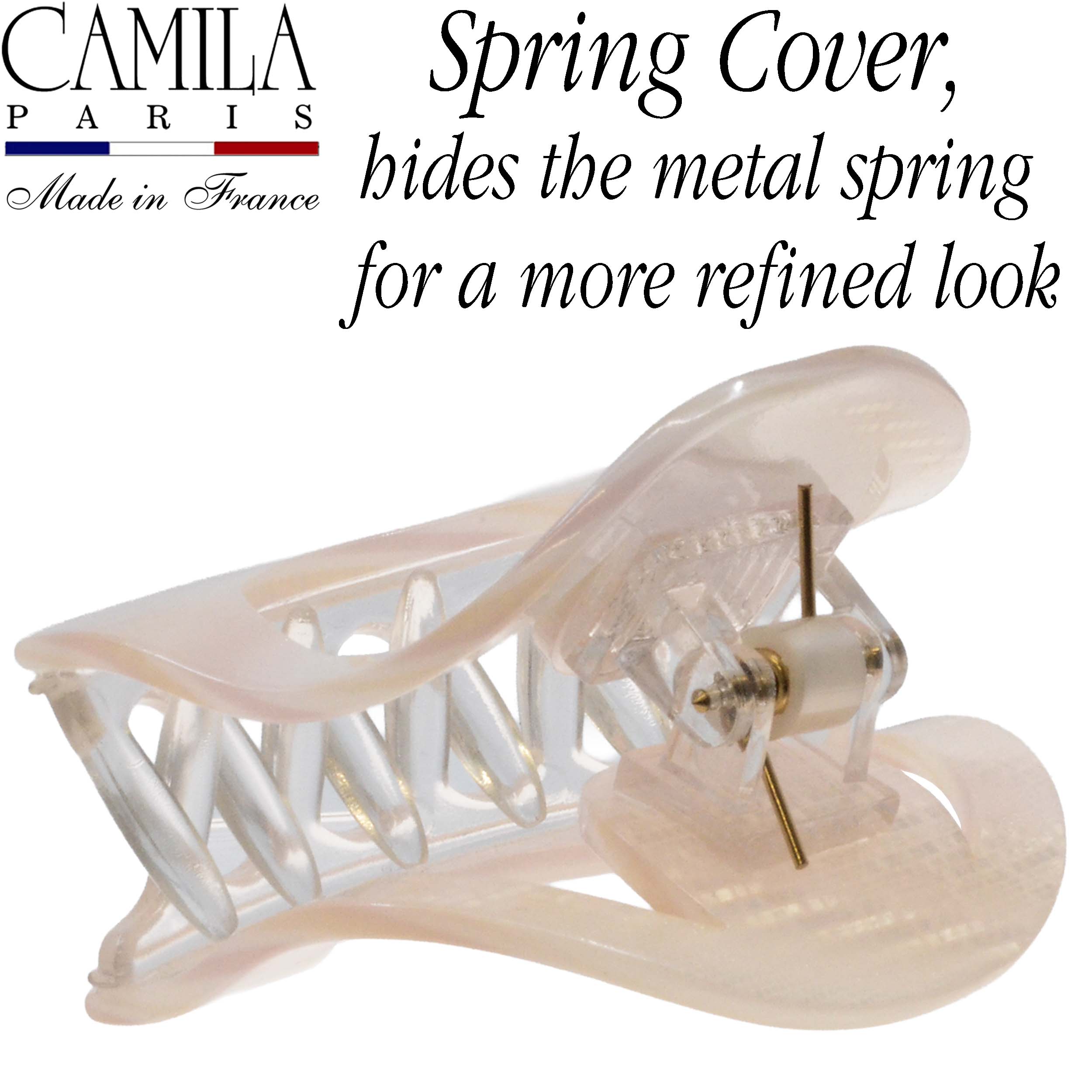 Camila Paris Handmade Medium Spring Cover Flat Tooth Hair Clip