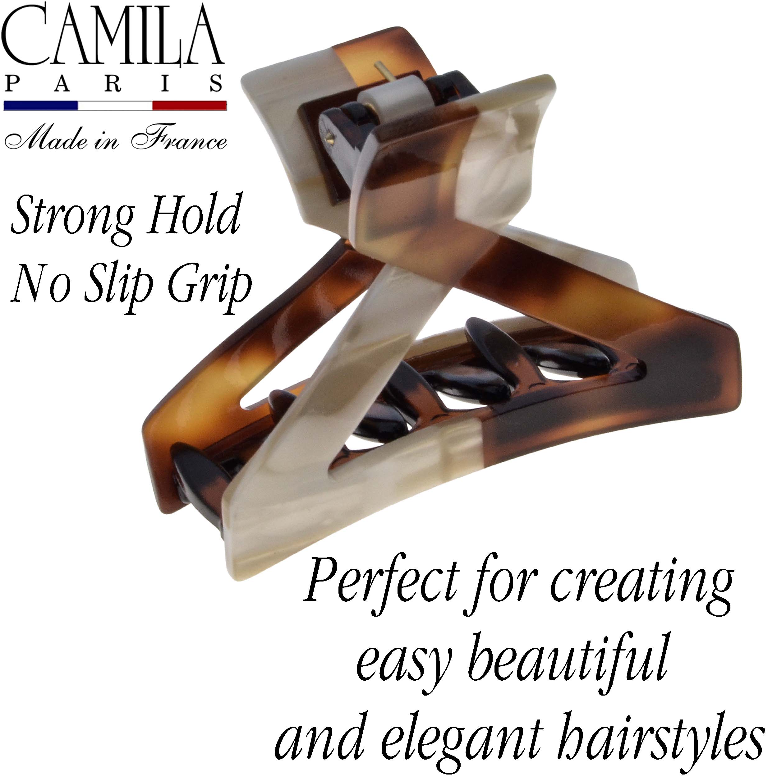 Handmade Flat Tooth Spring Cover Hair Clip - Colibri