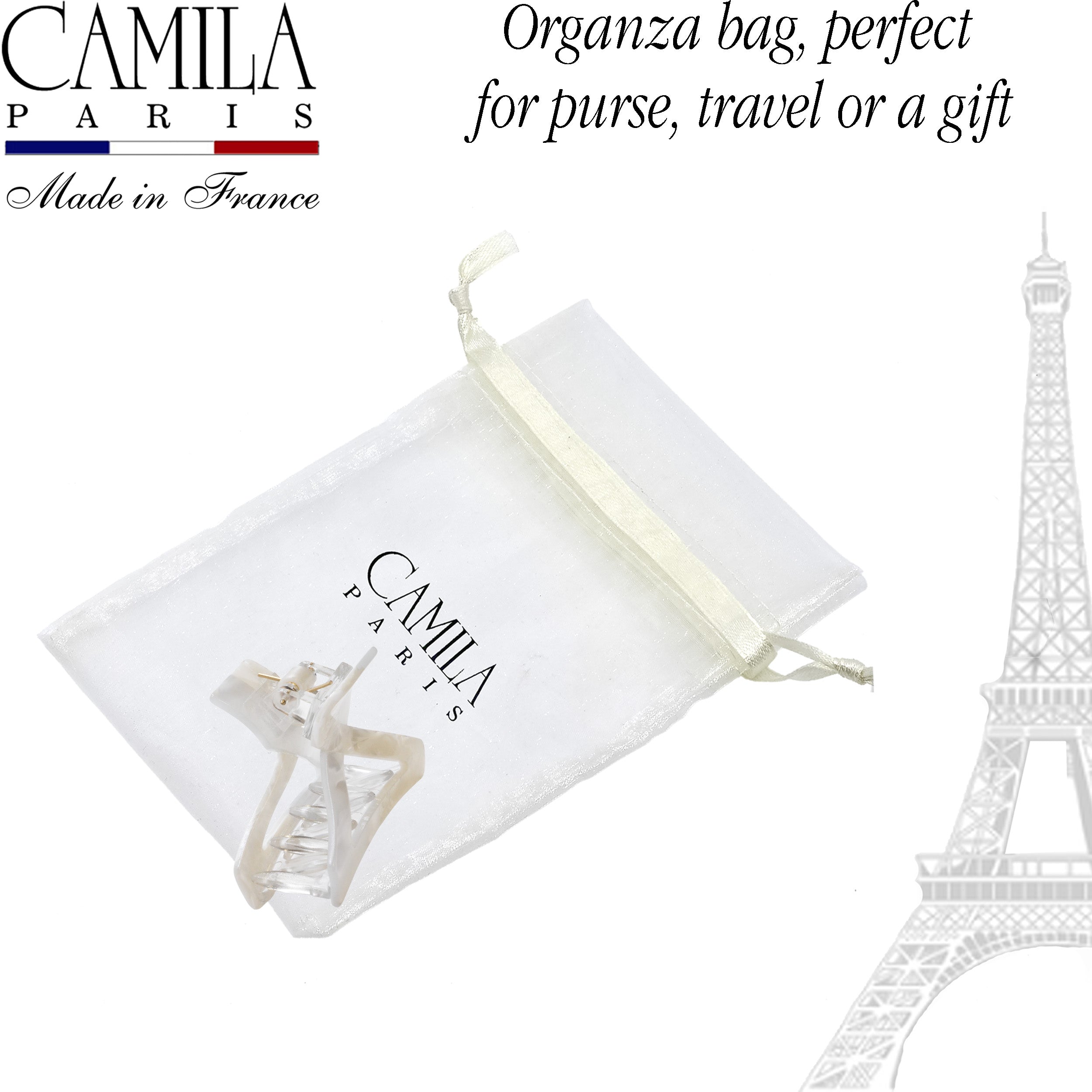 Handmade Flat Tooth Spring Cover Hair Clip - Colibri