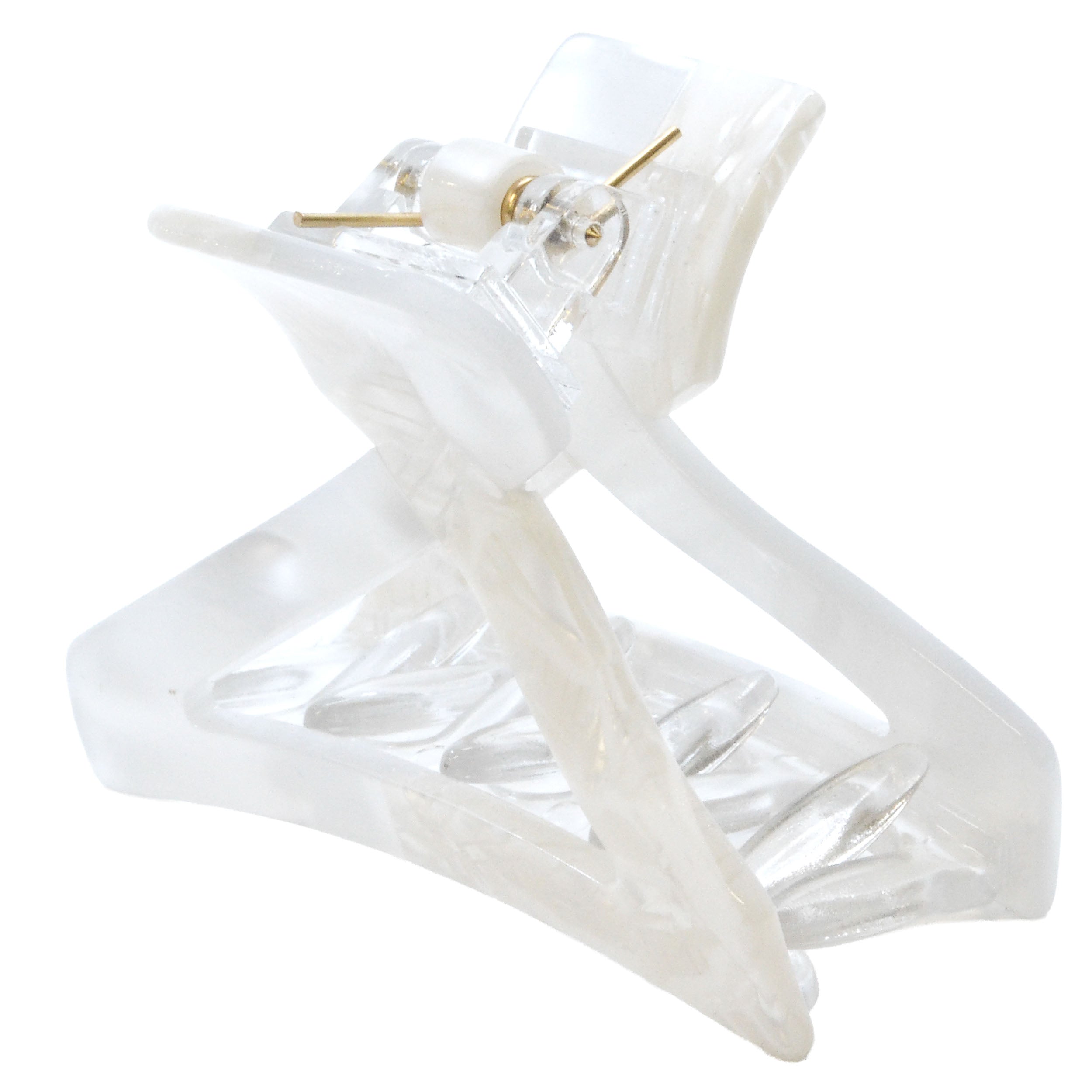 Handmade Flat Tooth Spring Cover Hair Clip - Colibri