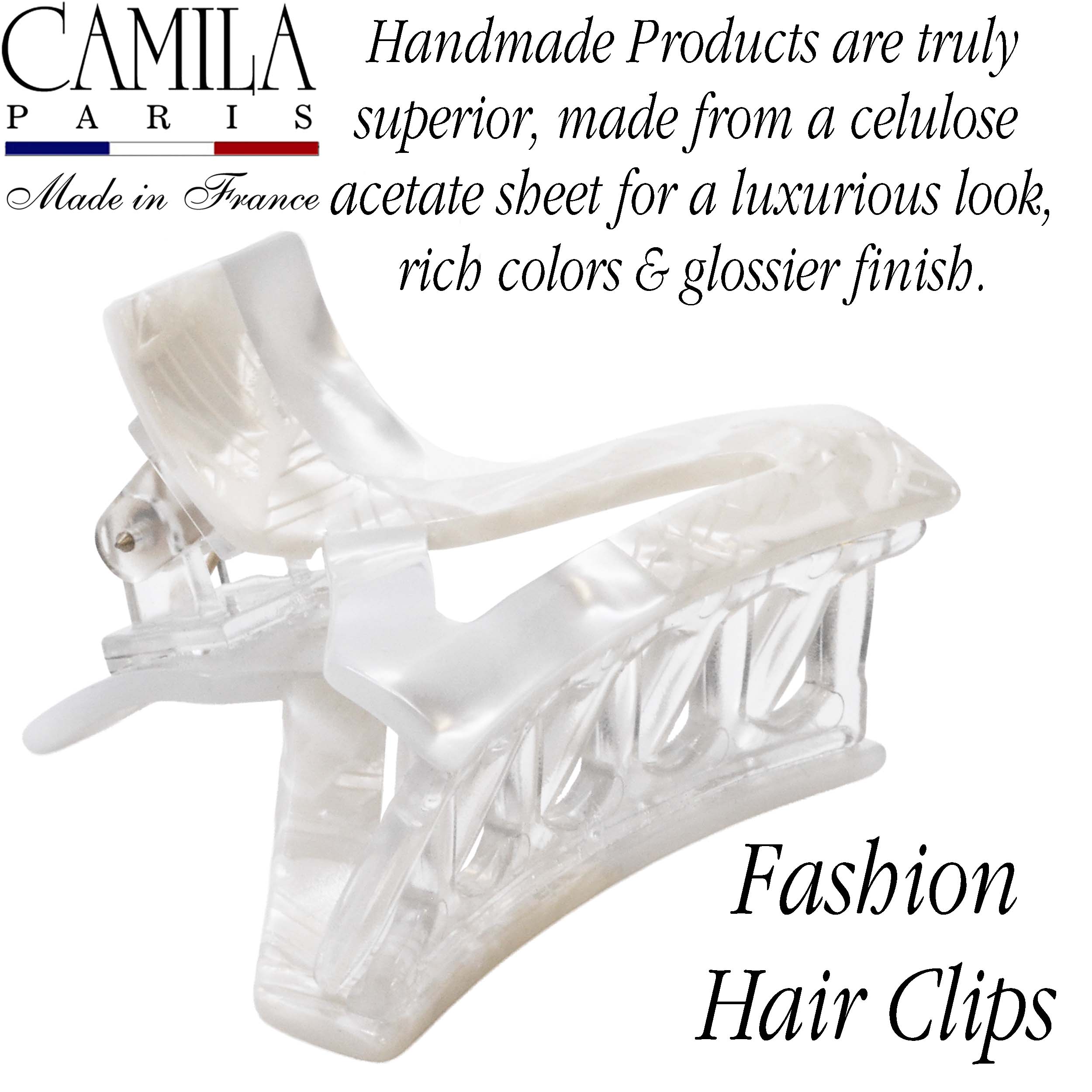 Handmade Flat Tooth Spring Cover Hair Clip - Colibri
