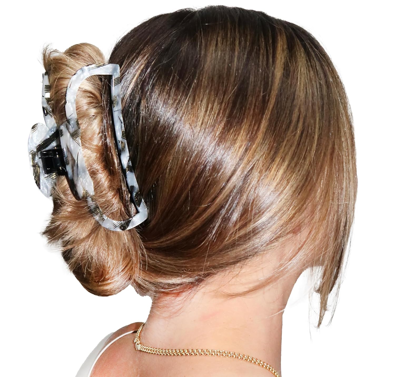 Large Cutout Volume Handmade Hair Clip 4.25"