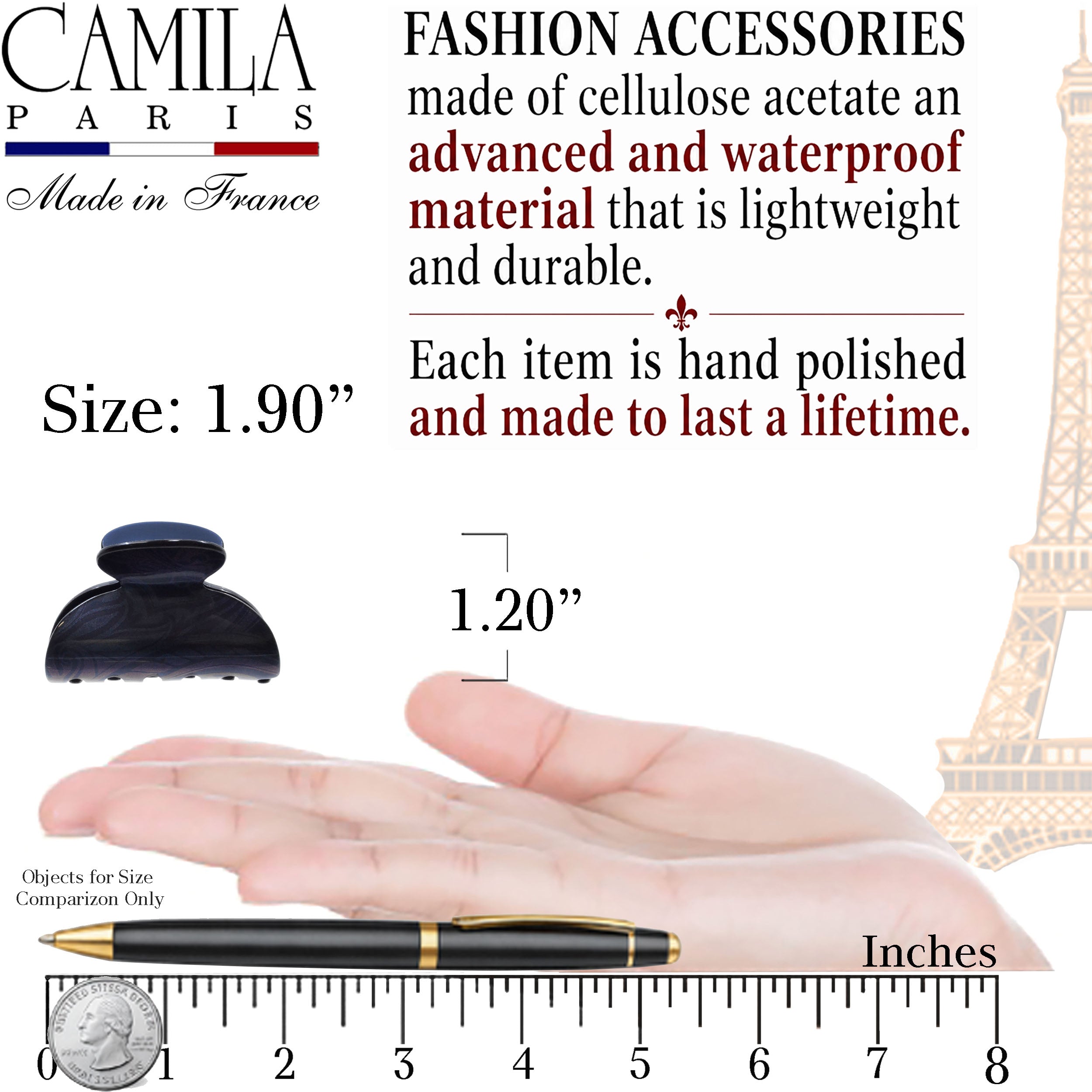 Handmade Hair Clip - Luciole