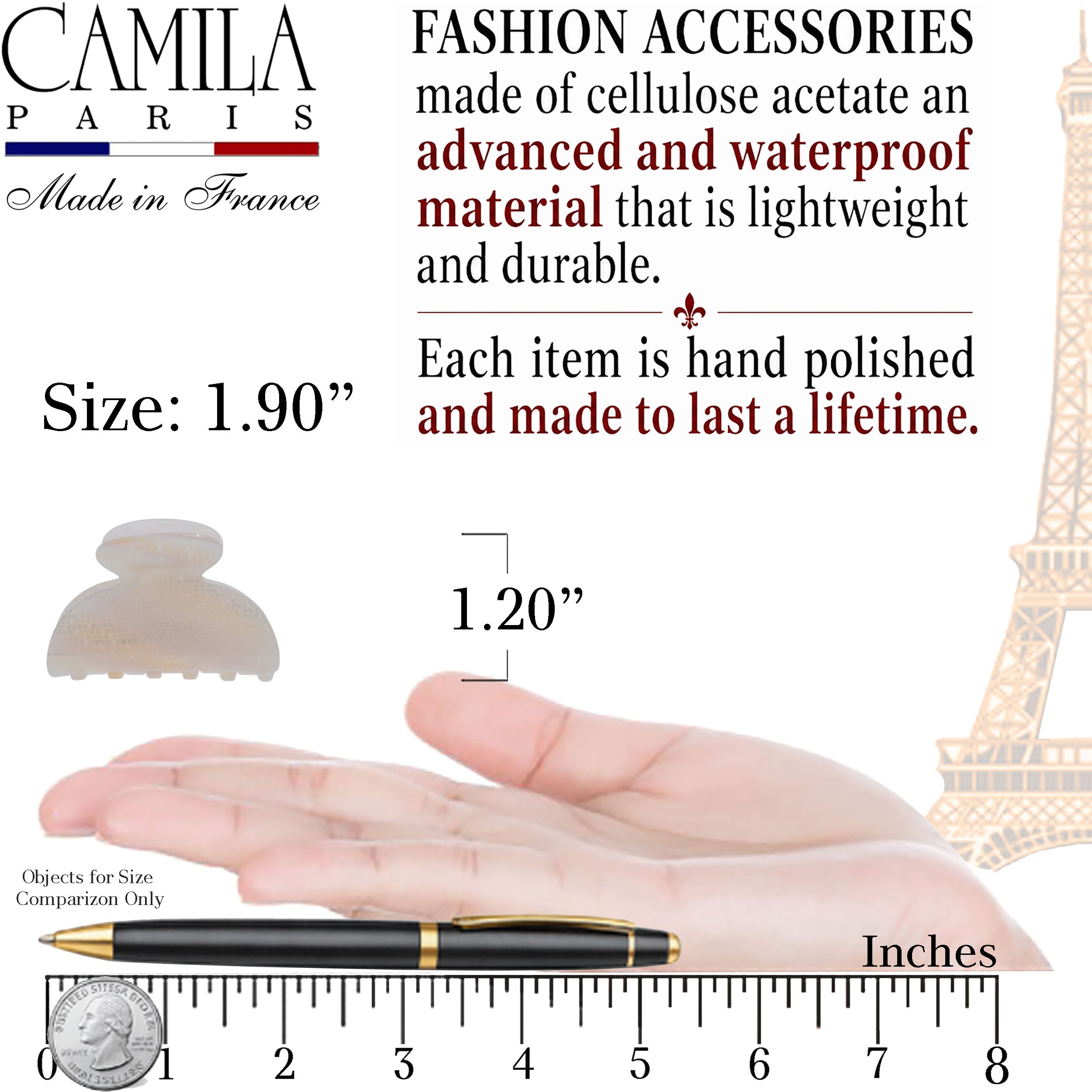 Handmade Hair Clip - Luciole