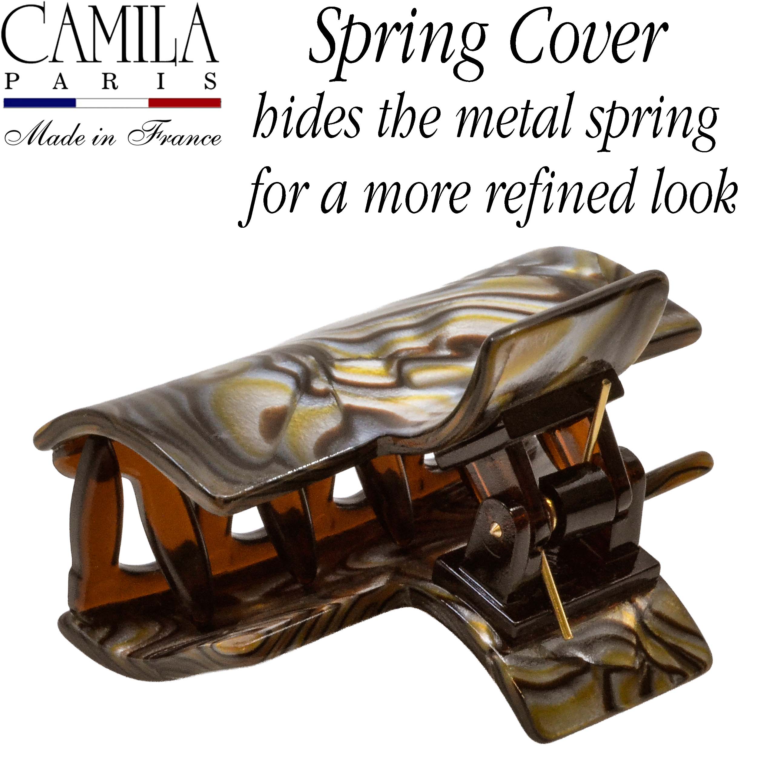 Handmade Spring Cover Hair Clip - Moineau
