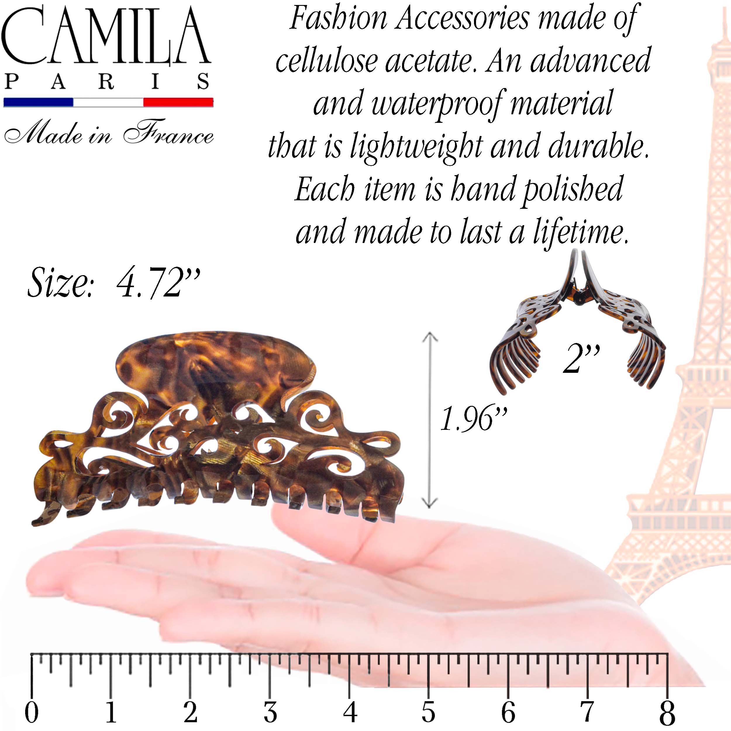 Camila Paris Handmade Volume Spring Cover Hair Clip