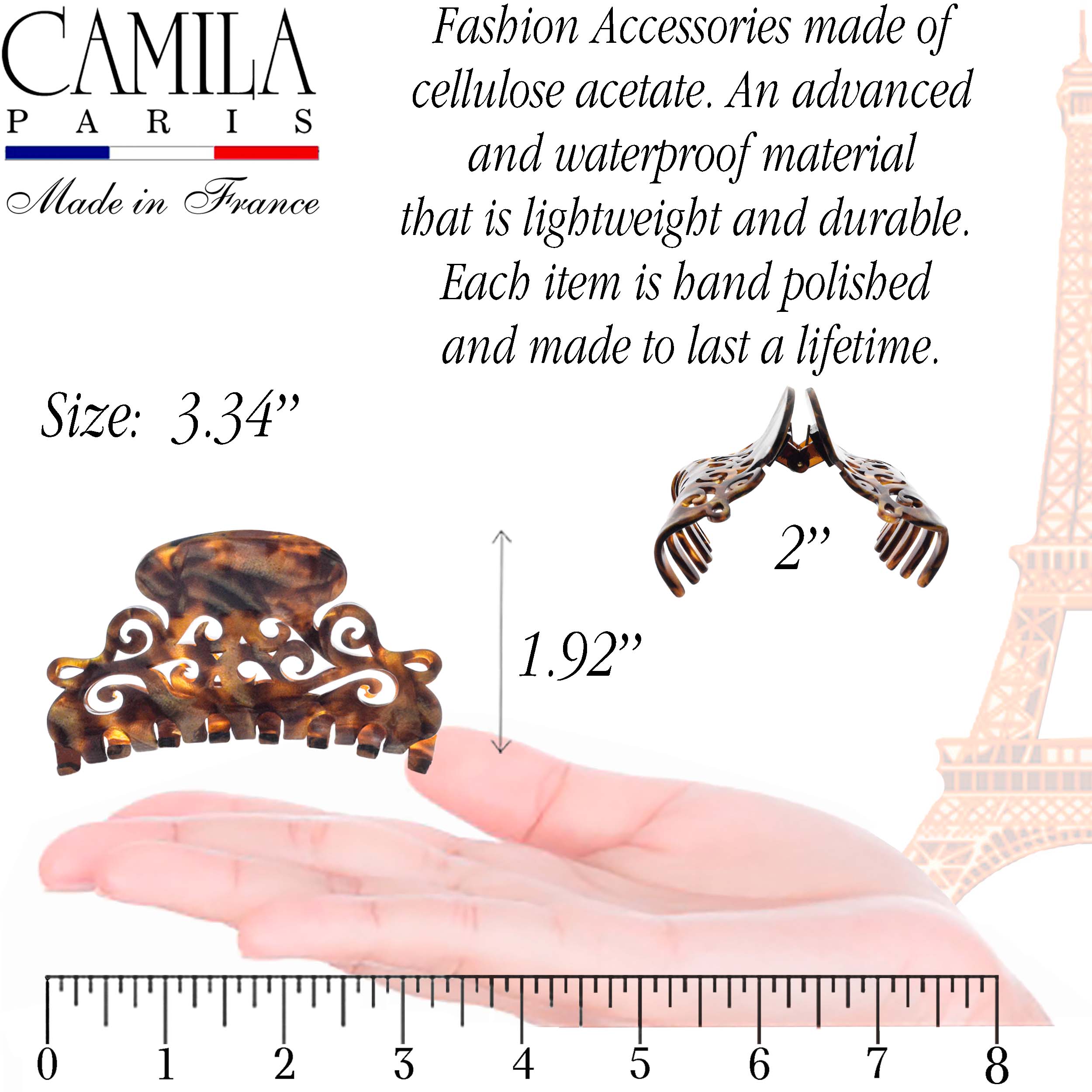 Camila Paris Handmade Volume Spring Cover Hair Clip
