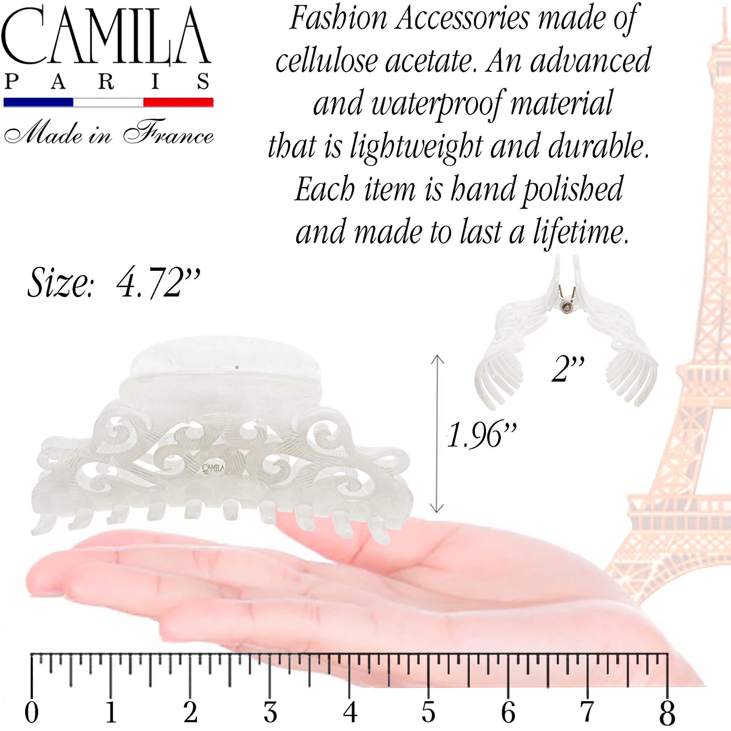 Camila Paris Handmade Volume Spring Cover Hair Clip