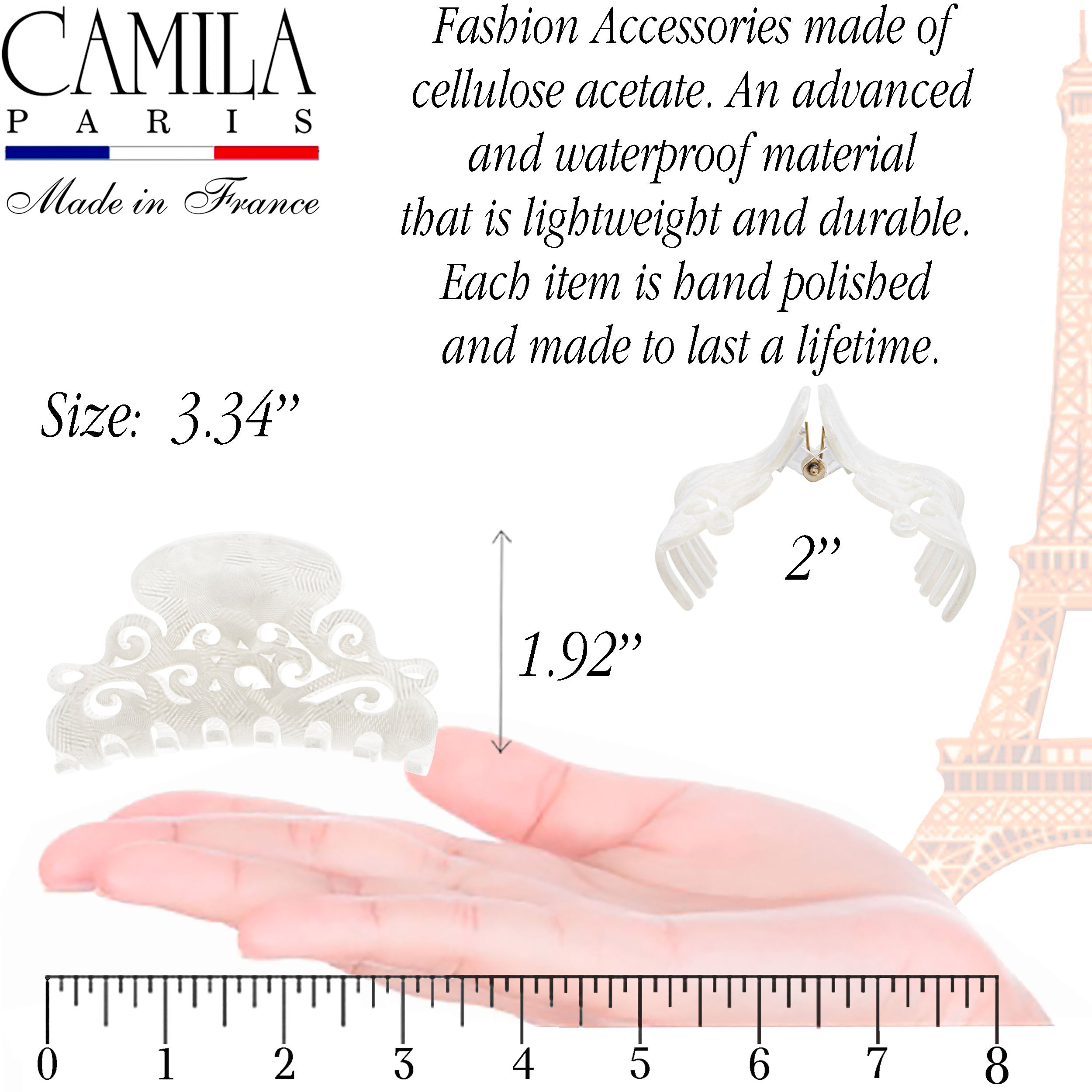 Camila Paris Handmade Volume Spring Cover Hair Clip