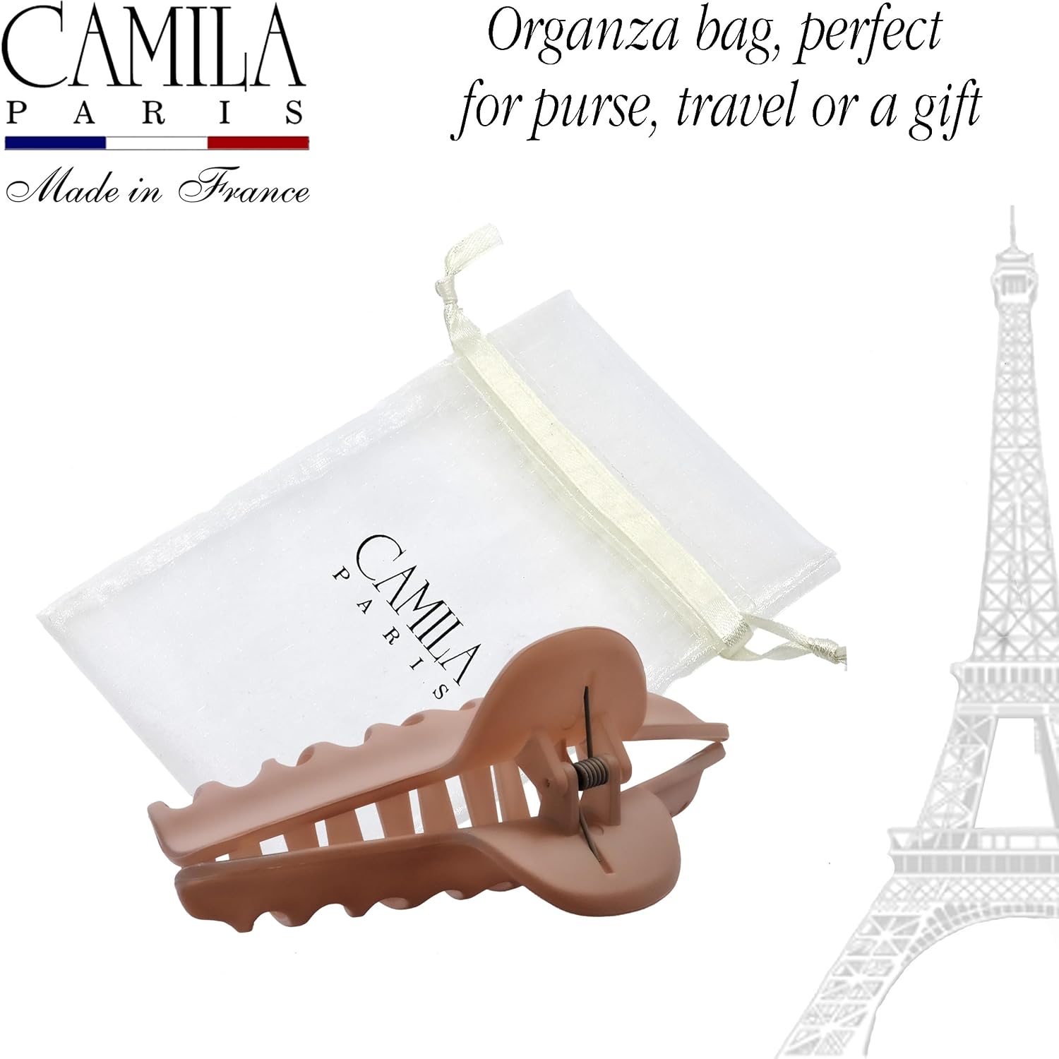 Camila Paris French Large Jaw Claw Clip for Women, 4.55"