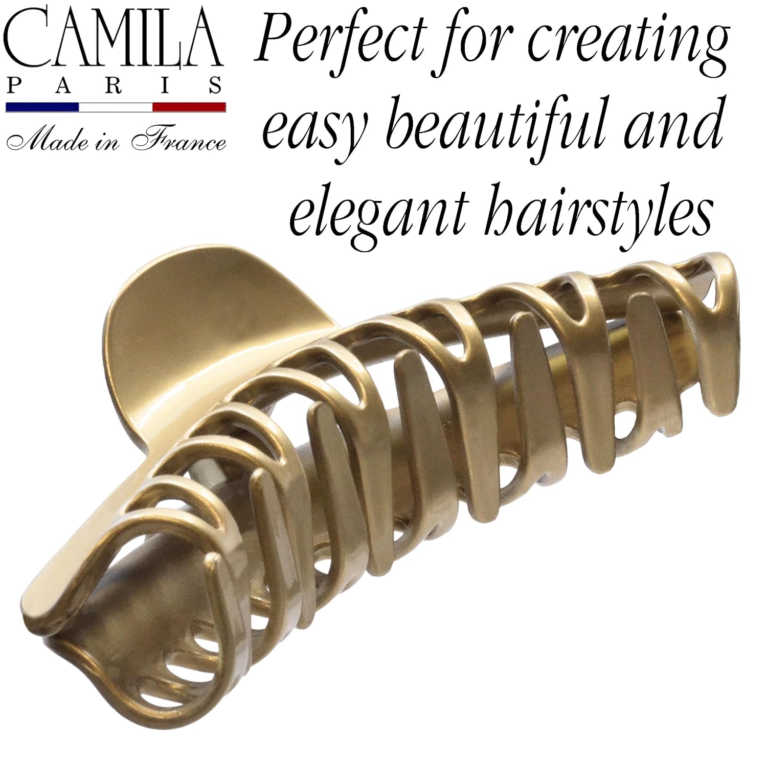 Camila Paris French Large Jaw Claw Clip for Women, 4.55"