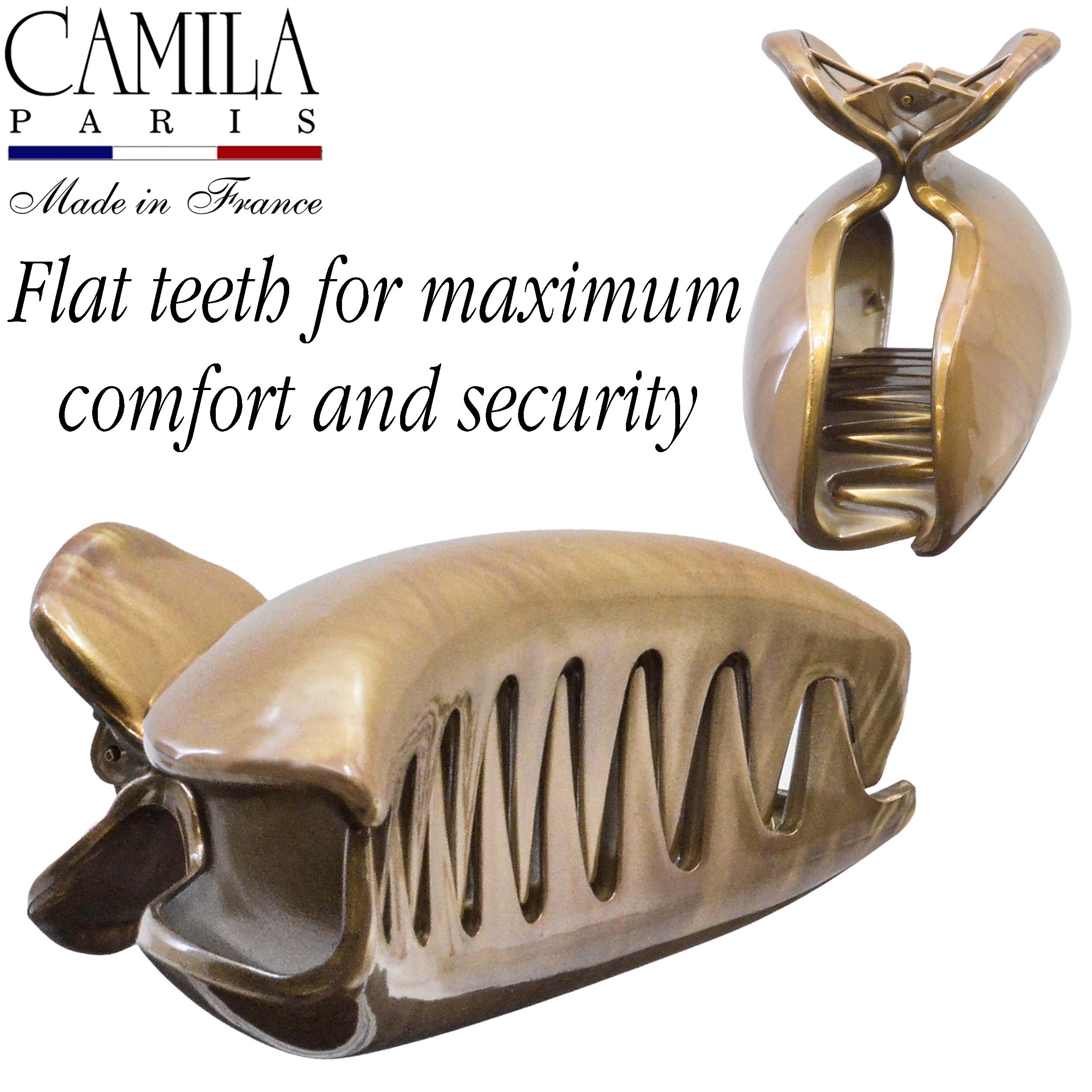 Large Flat Tooth Hair Clip - Canard